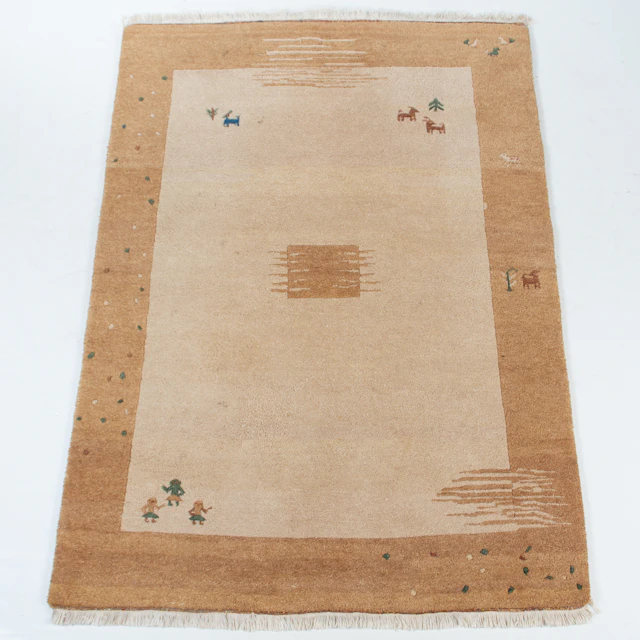 ORIENTMATTA, Gabbeh, handknuten, Indien, ca 200 x 141 cm.