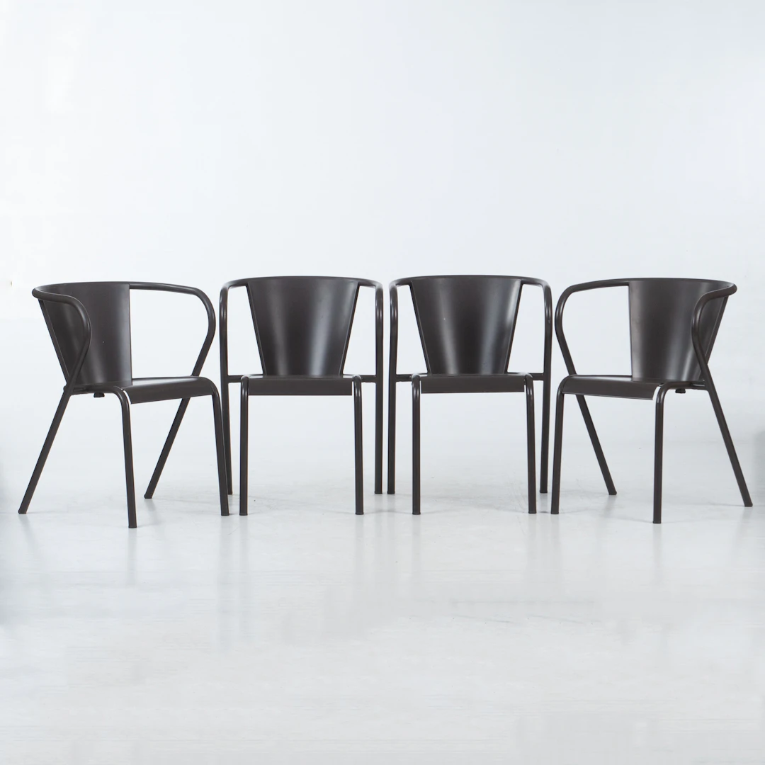 CAFÈ/TRÄDGÅRDSSTOLAR, 4 st, Adico, metall, samtida tillverkning.