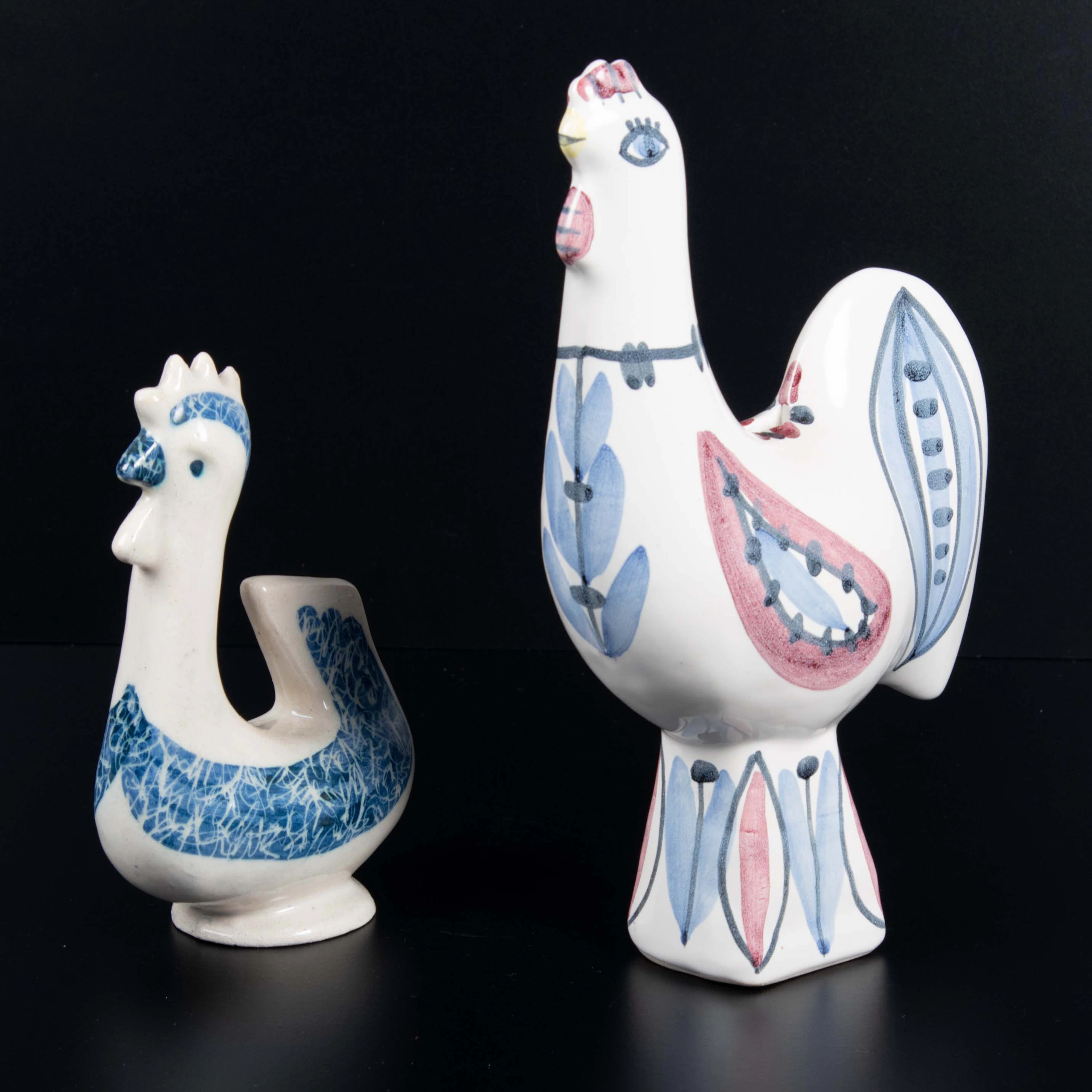 FIGURINER. 2 st tuppar bl.a Rivierakeramik, Skottorp, Laholm och en