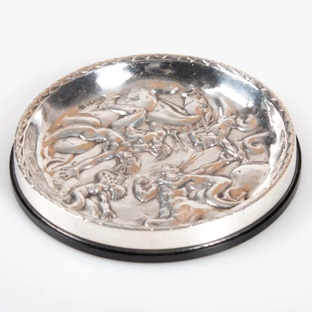 KARL HULTSTRÖM. Fat, "Vindarnas lek", modellnummer 7741, silver &