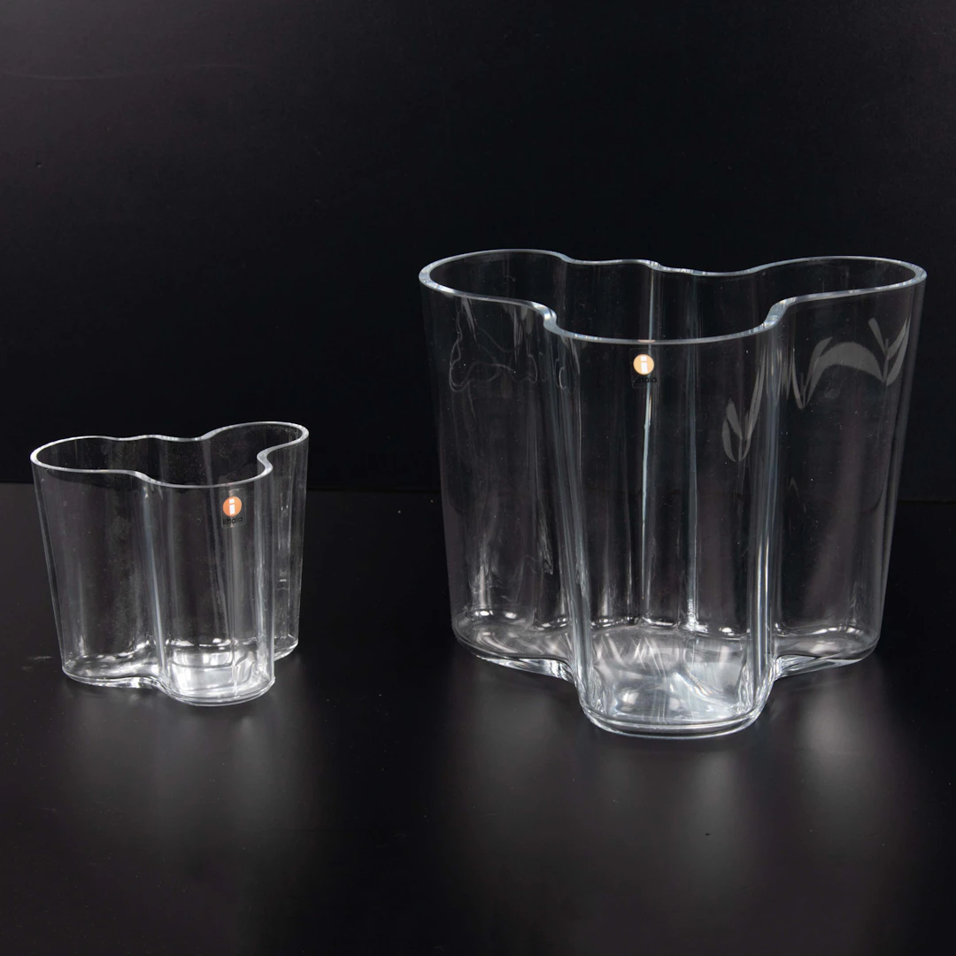 ALVAR AALTO. Iittala, "Savoy", vas. 2 st.