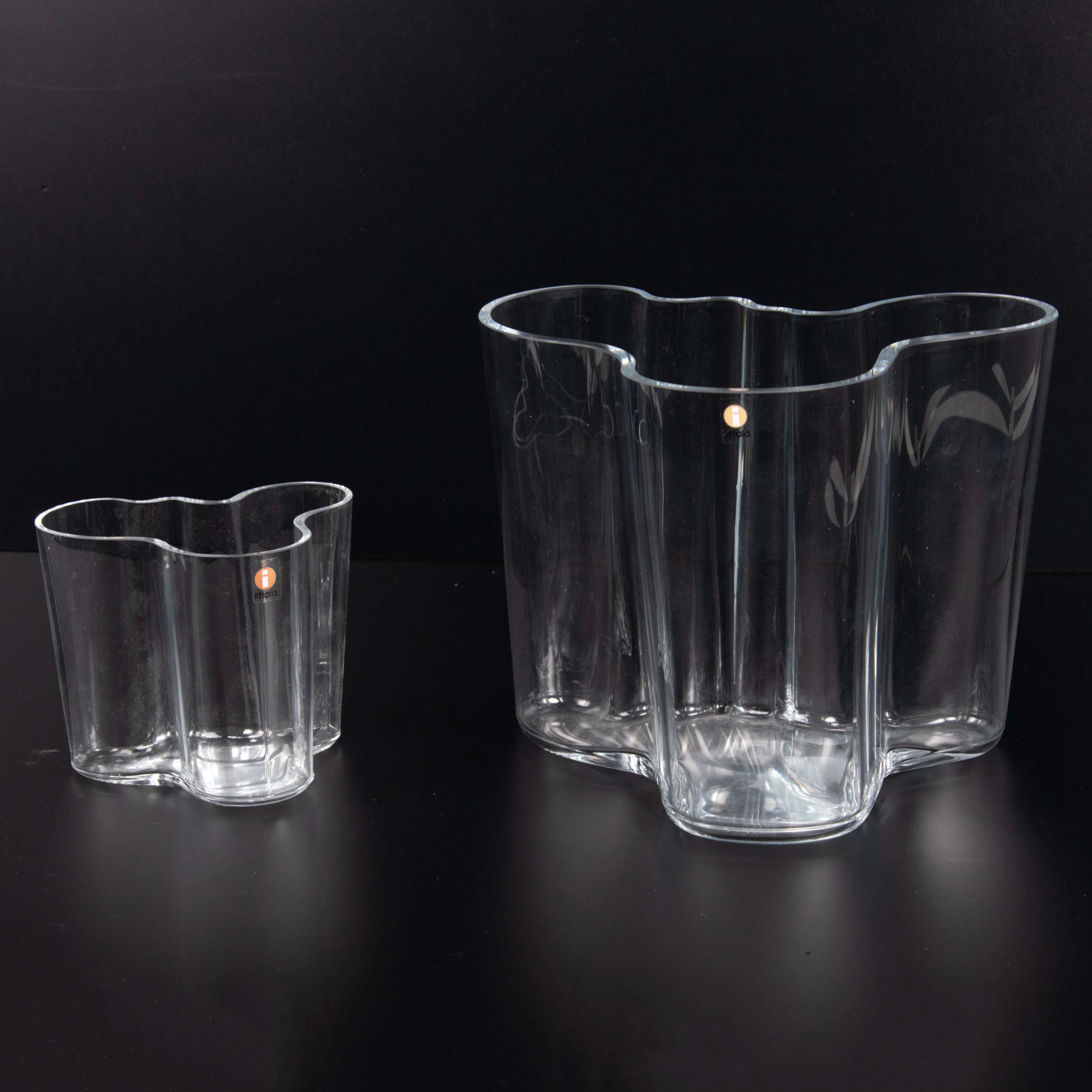 ALVAR AALTO. Iittala, "Savoy", vas. 2 st.