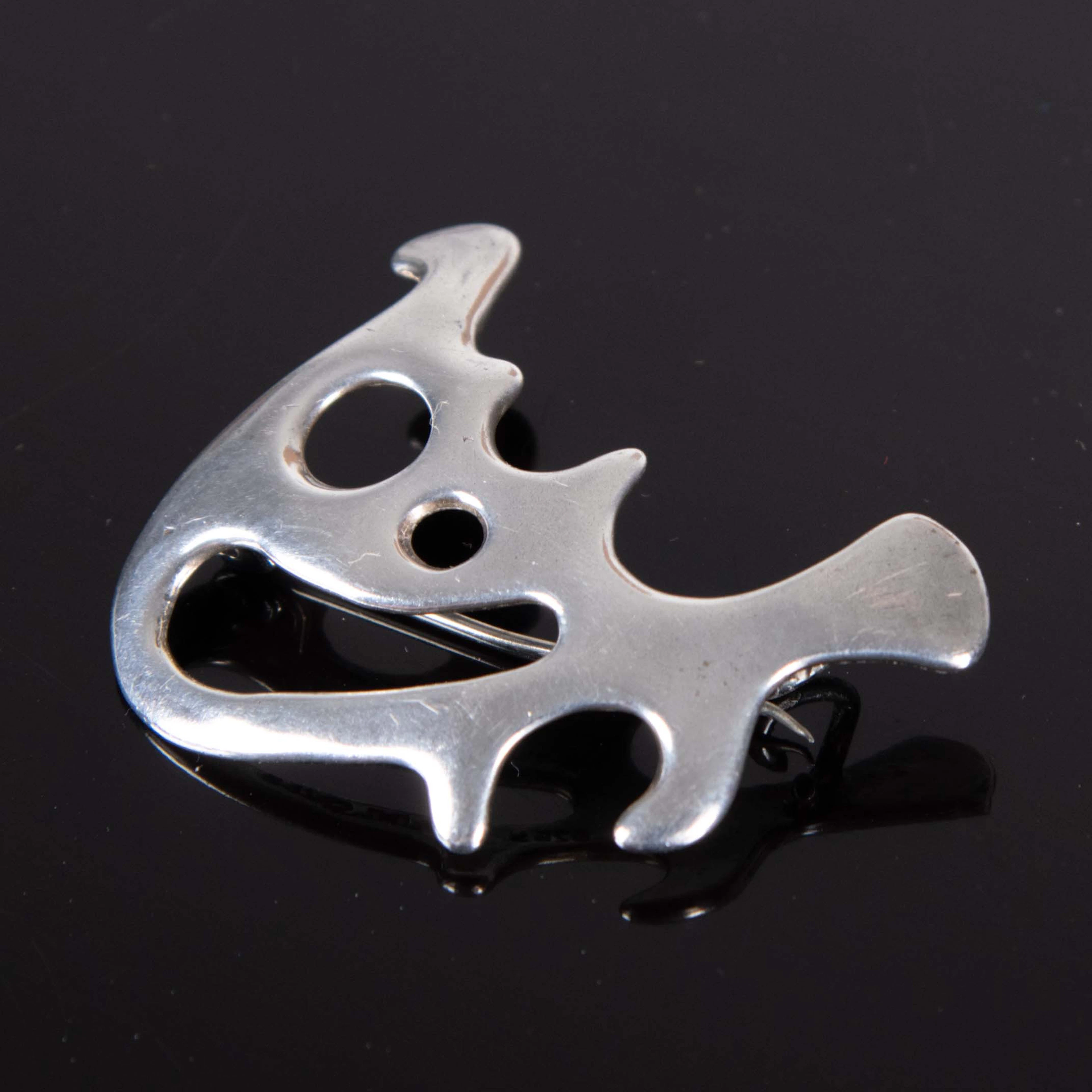 BROSCH. " Rypebrosje" Sterlingsilver, Juhls, Kautokeino, Norge.