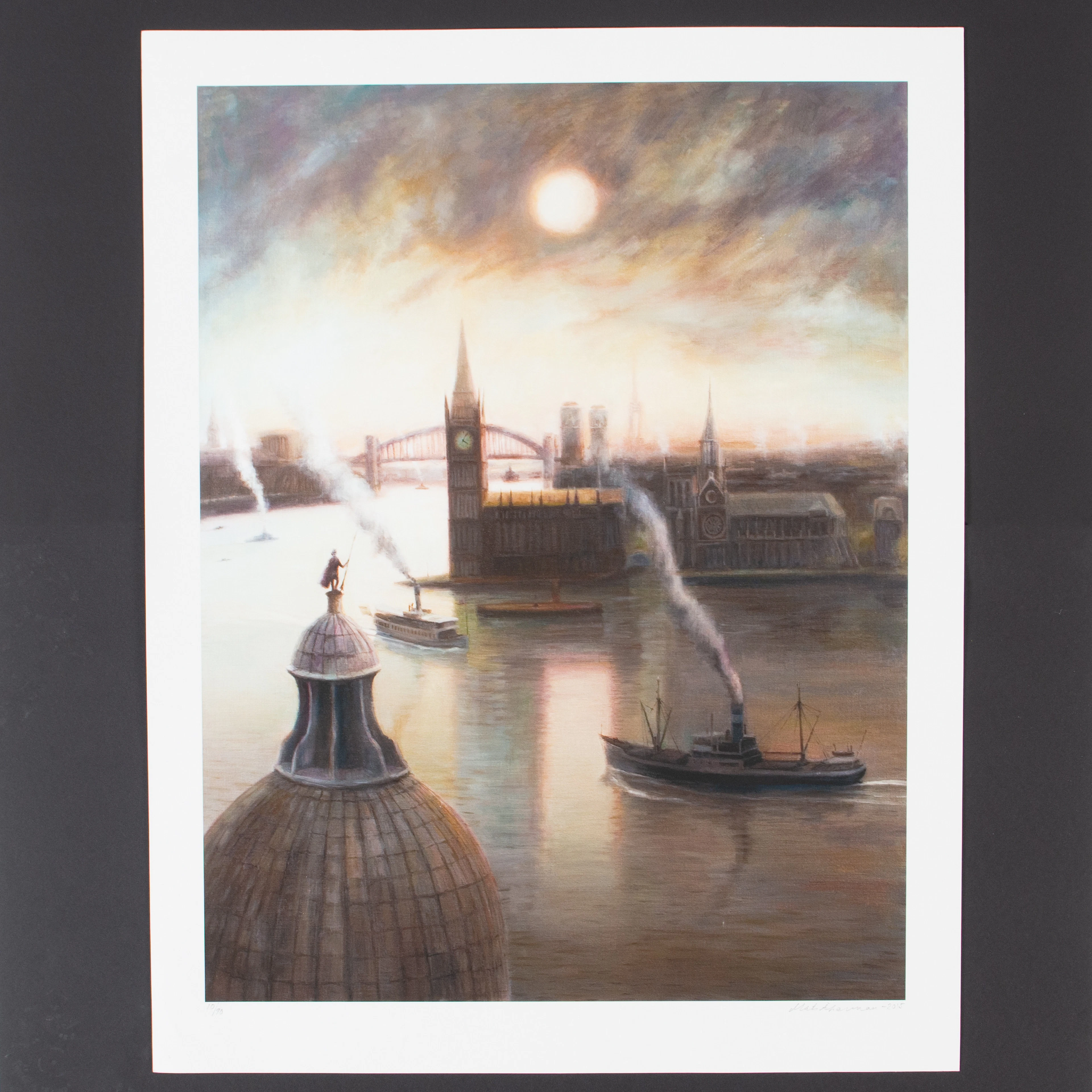 MATS ÅKERMAN. Pigment print, "Damen", signerad och numrerad.