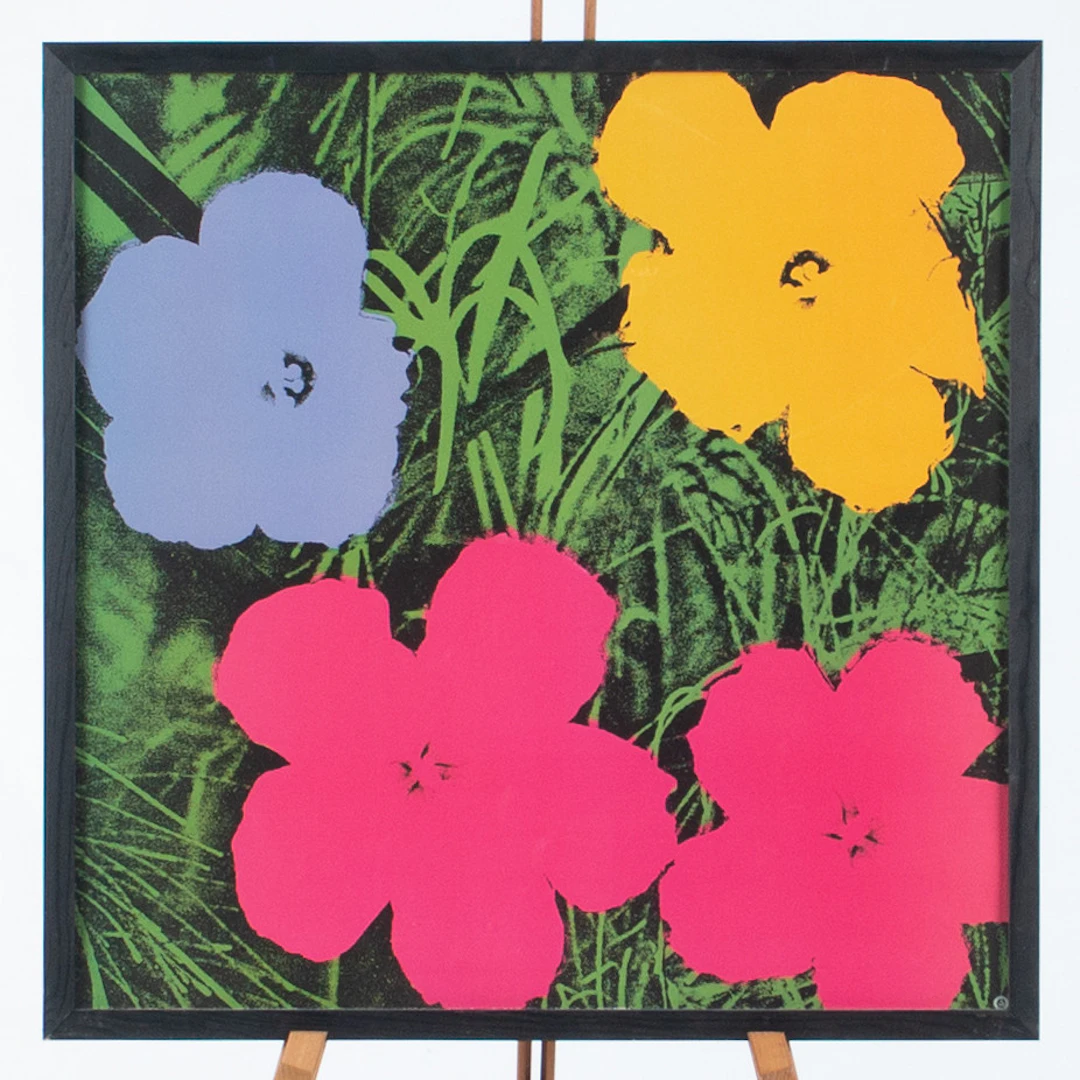 ANDY WARHOL. EFTER. "Flowers", offsettryck, teNeues, Tyskland, 1993.