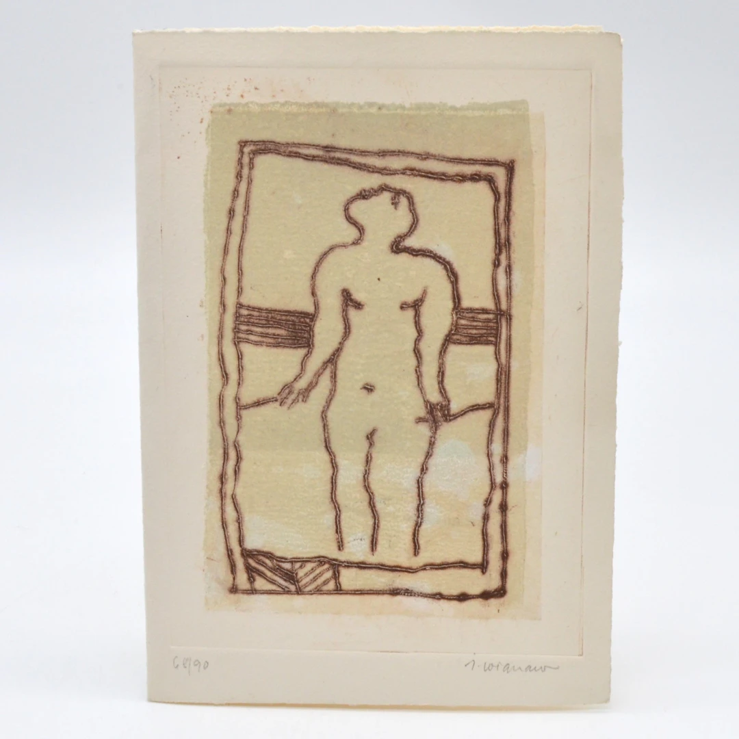 JAMES COIGNARD. "NU" NACKT, 1995, 68. VON 90, KALTNADELRADIERUNG MIT