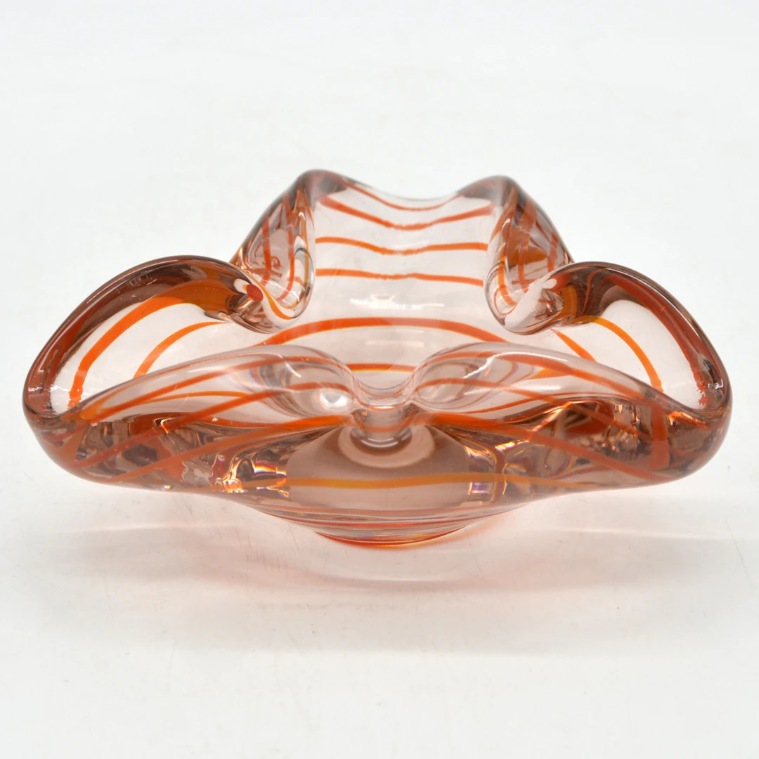 CARLO SCARPA. ZUGESCHRIEBEN. MURANO DESIGNERSCHALE, STUDIOGLAS, FILIGRANA