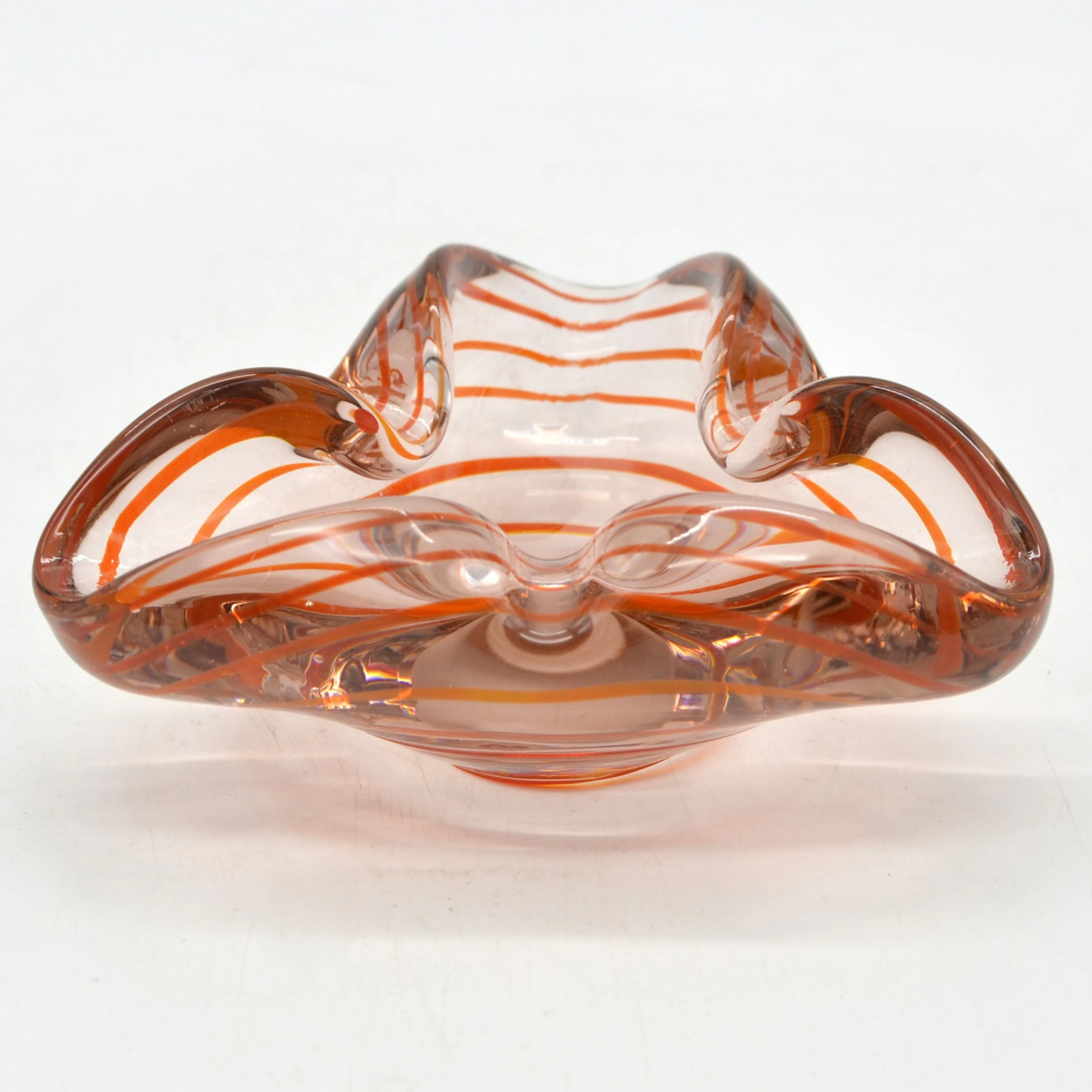 CARLO SCARPA. ZUGESCHRIEBEN. MURANO DESIGNERSCHALE, STUDIOGLAS, FILIGRANA