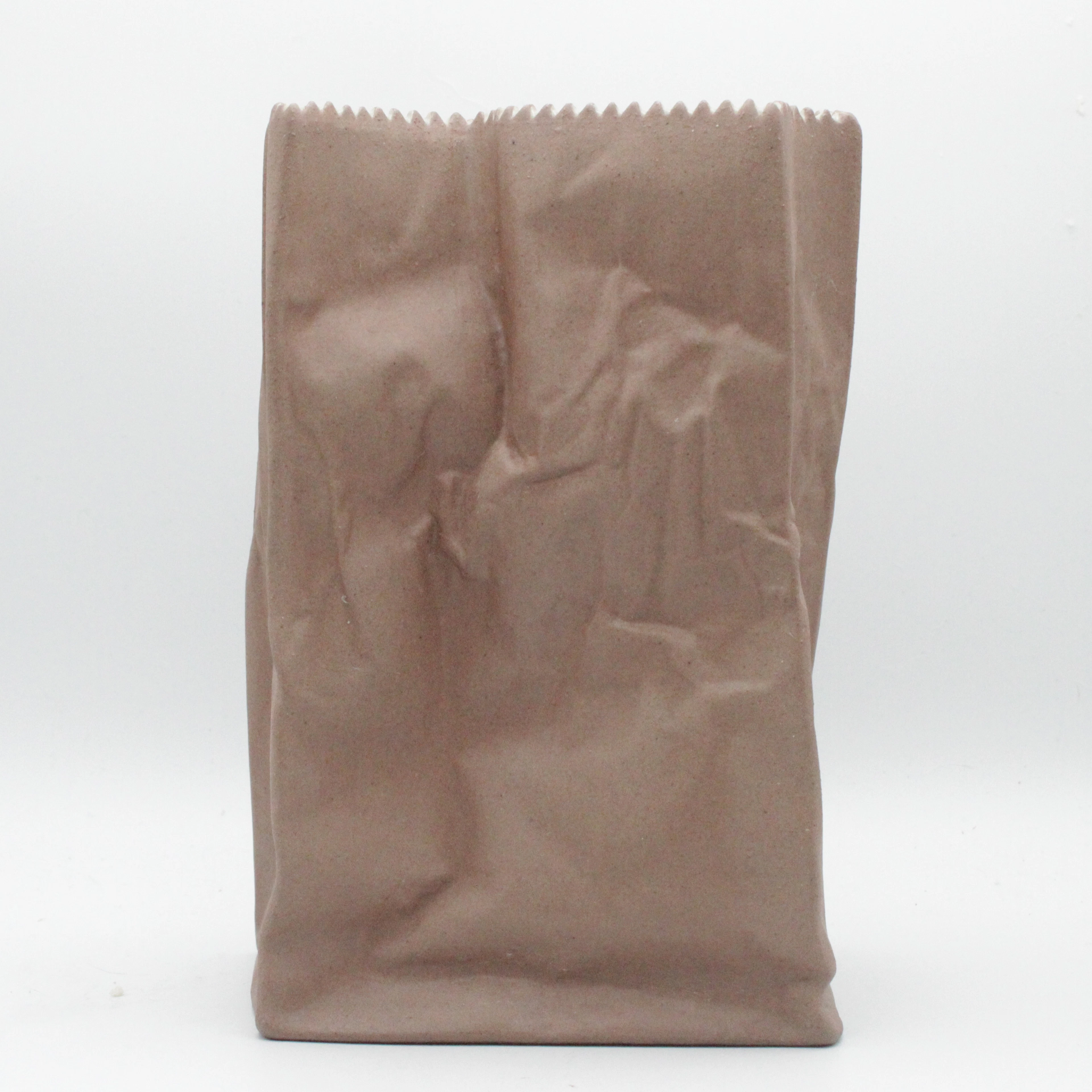 TAPIO WIRKKALA. VASE, “PAPER BAG”, STUDIO-LINIE, ROSENTHAL, GERMANY, PORZELLAN.