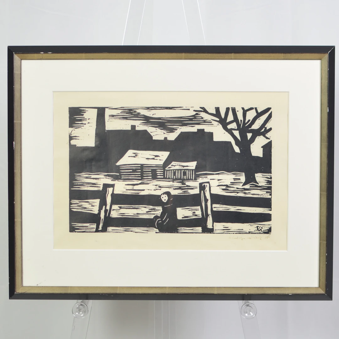 PAUL SCHULTZ-LIEBISCH (1905-1996). OHNE TITEL, LINOLSCHNITT AUF PAPIER