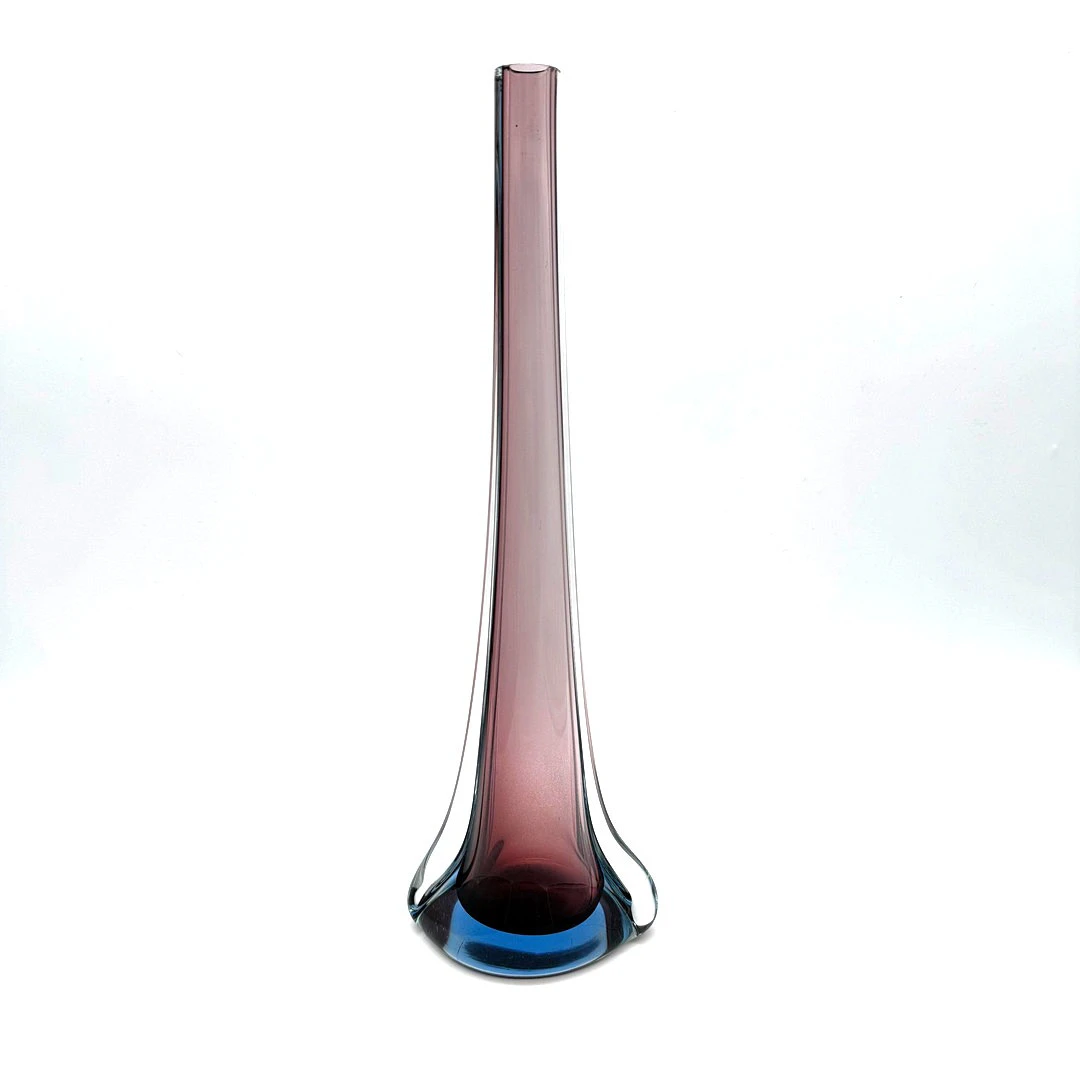 FLAVIO POLI. GROSSE MURANO GLASVASE,MEHRFARBIG, SOMMERSO, ITALIEN