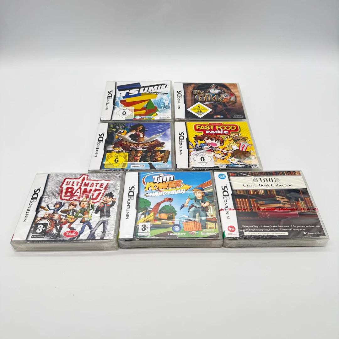 7 X NEU NINTENDO DS SPIELE OVP CIB BNIB NIB SEALED VERSIEGELT.