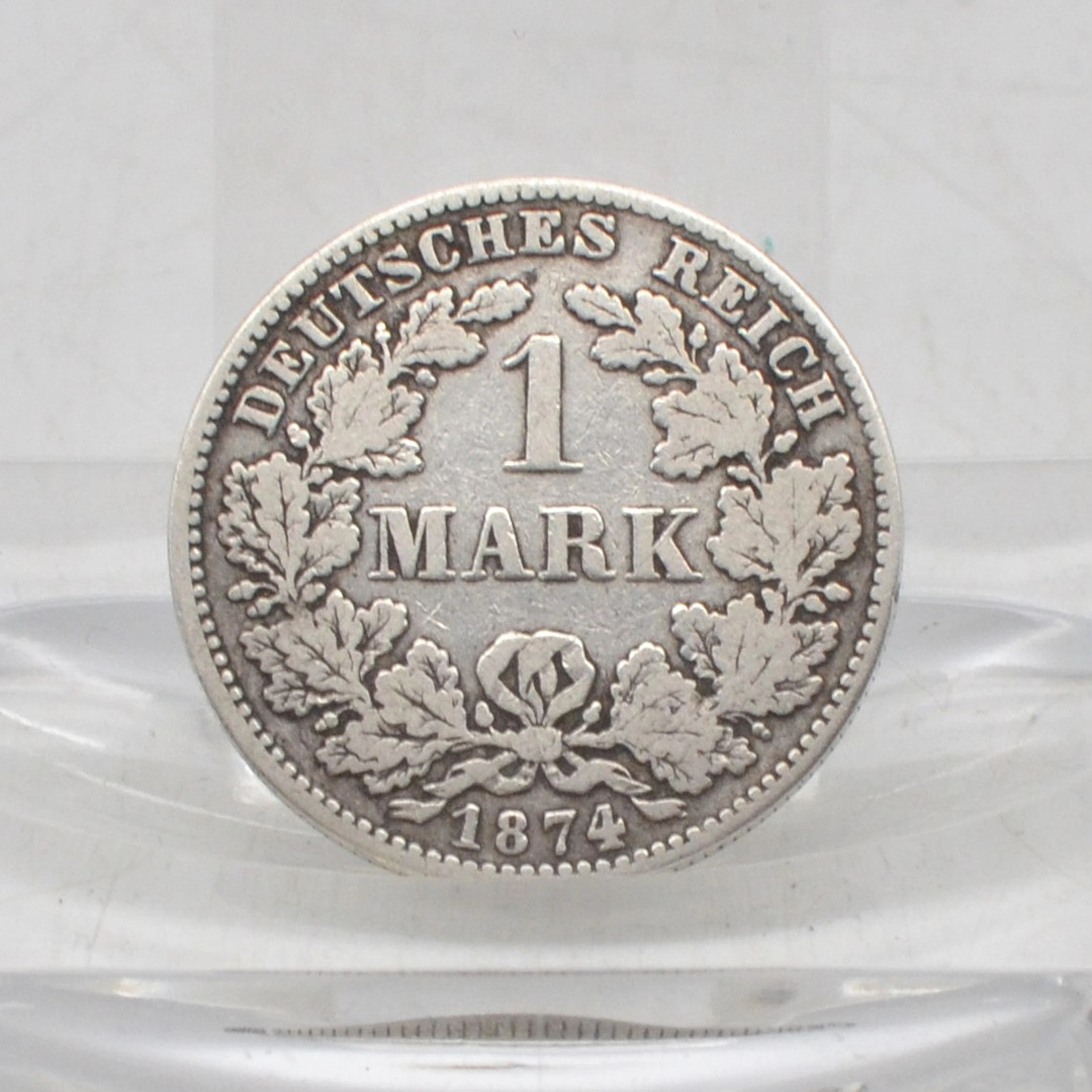 DEUTSCHES REICH, 1 MARK MÜNZE, GROSSER ADLER, AUS 1874 - H, ANTIKE