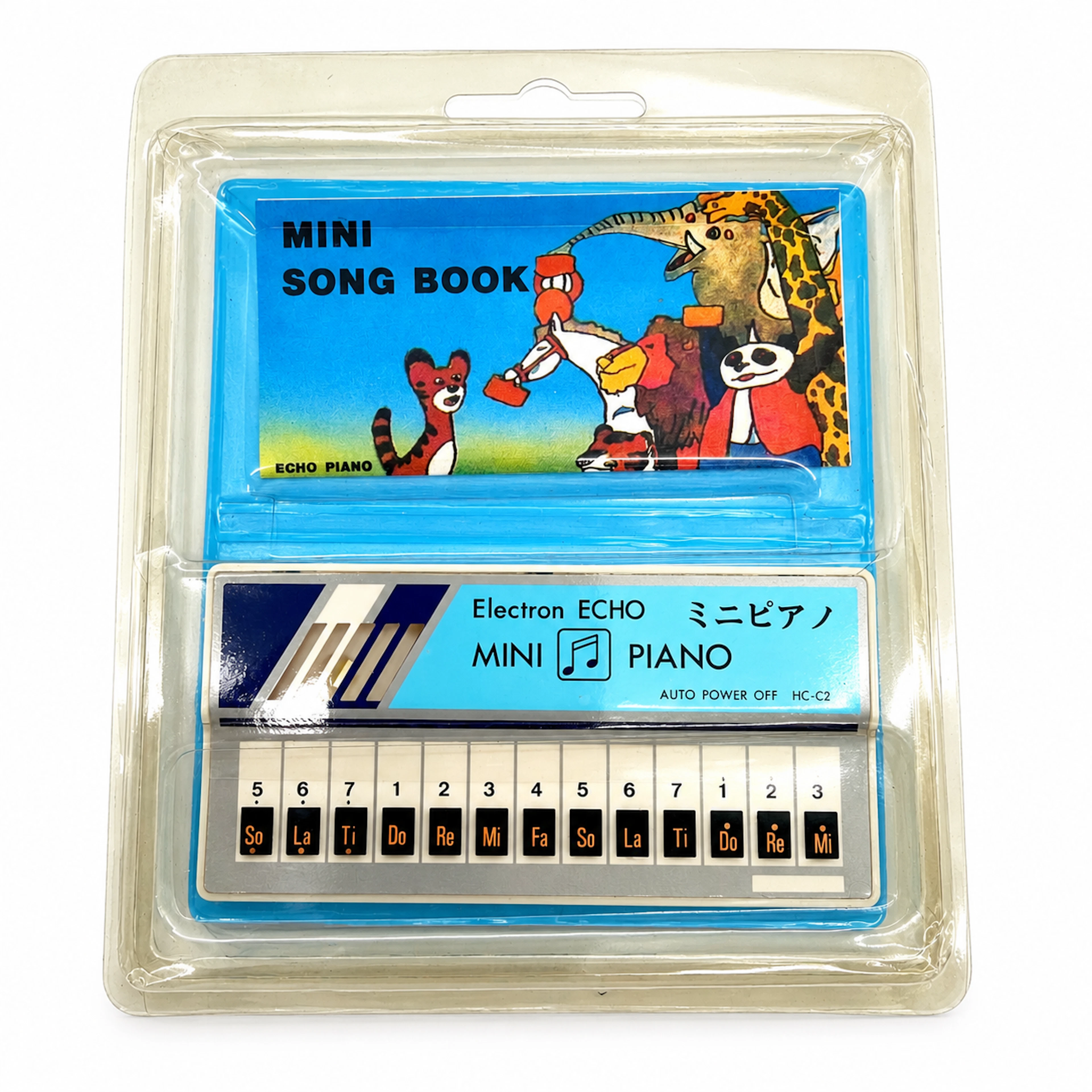 MINI SONG BOOK ECHO PIANO SPIELZEUG-TASCHENKEYBOARD NEU OVP 1980ER TAIWAN.