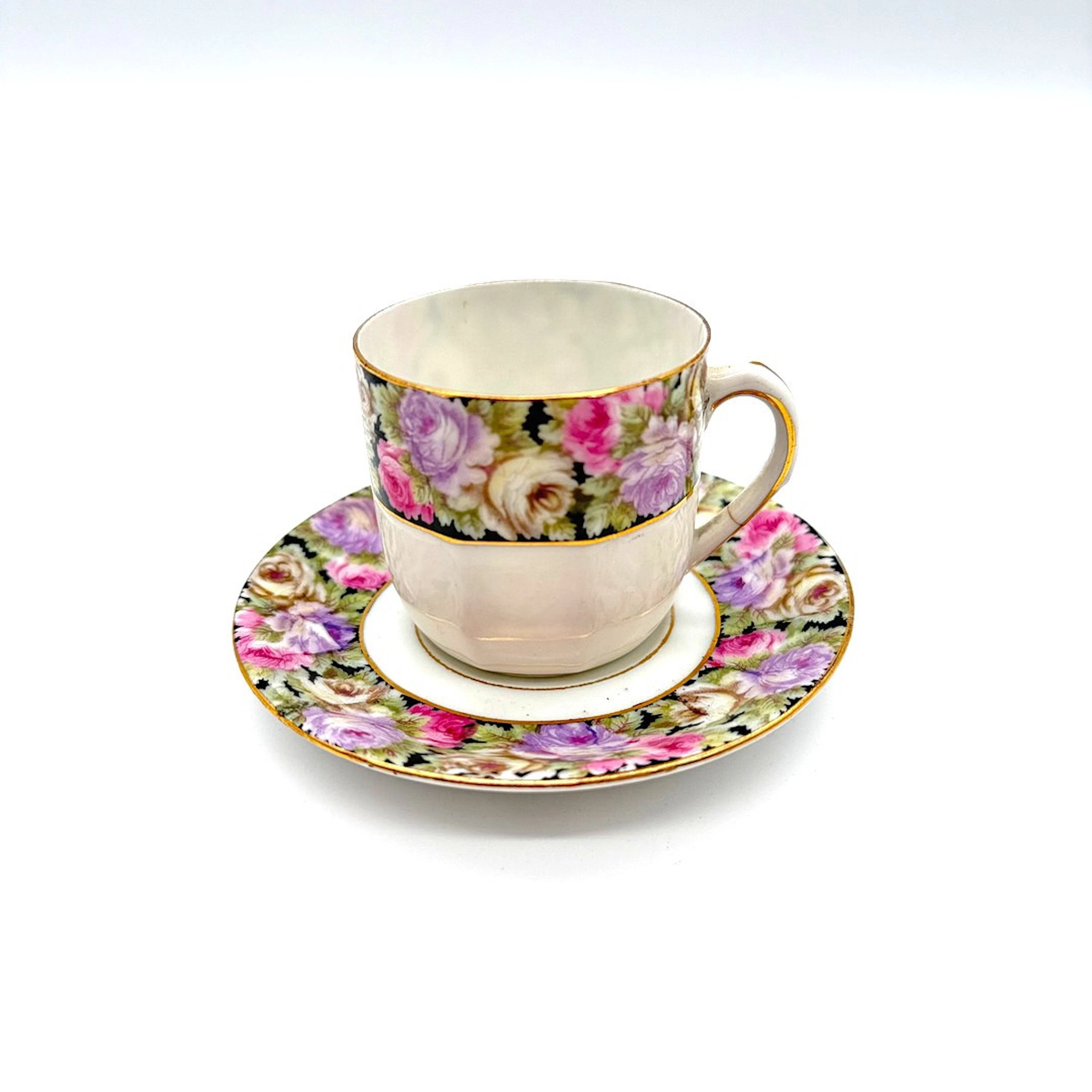 TASSE MIT UNTERTASSE 1910-1930 CARL TIELSCH ALTWASSER DEUTSCHLAND.
