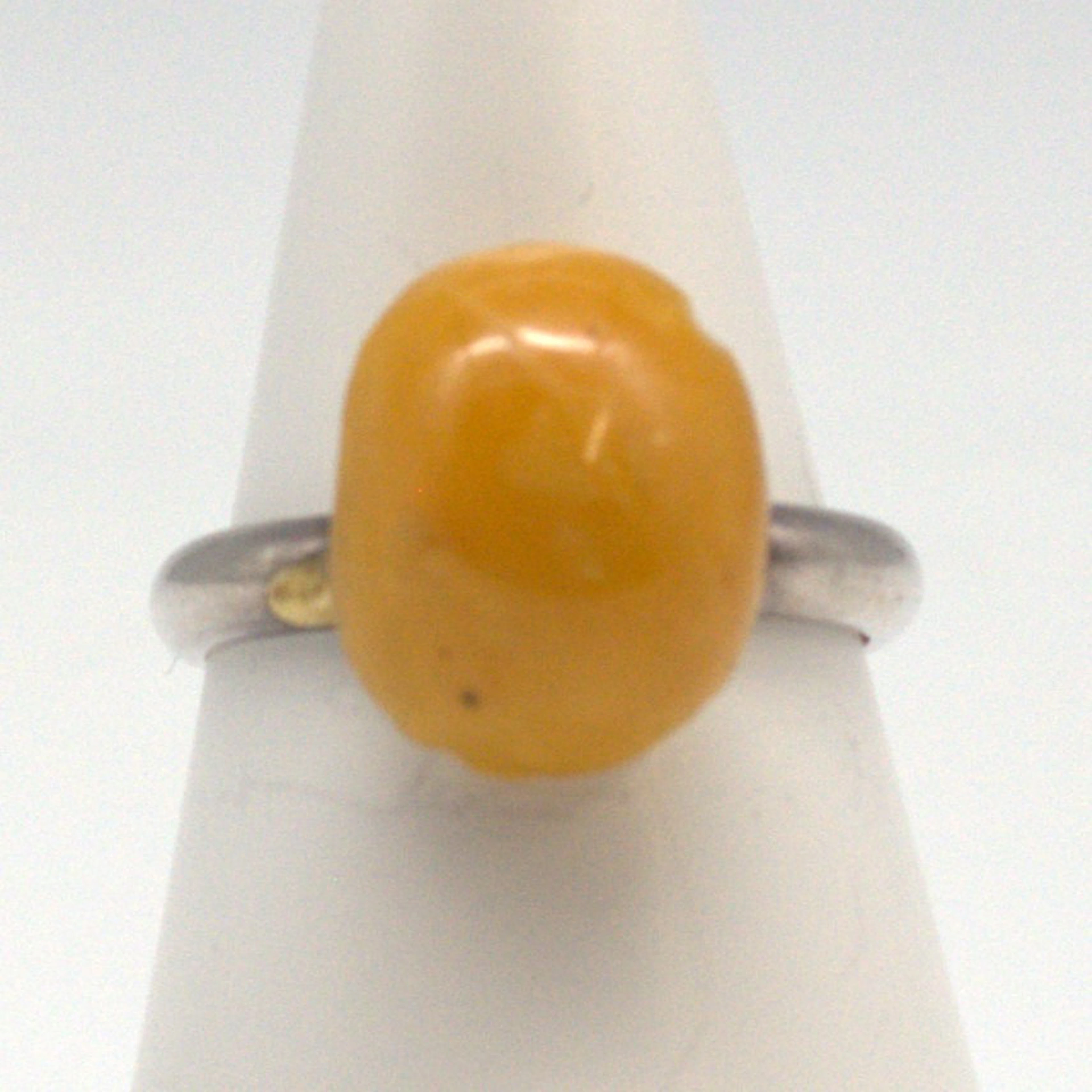 DESIGNER RING STERLING SILBER MIT BUTTERSCOTCH BERNSTEIN BESETZT