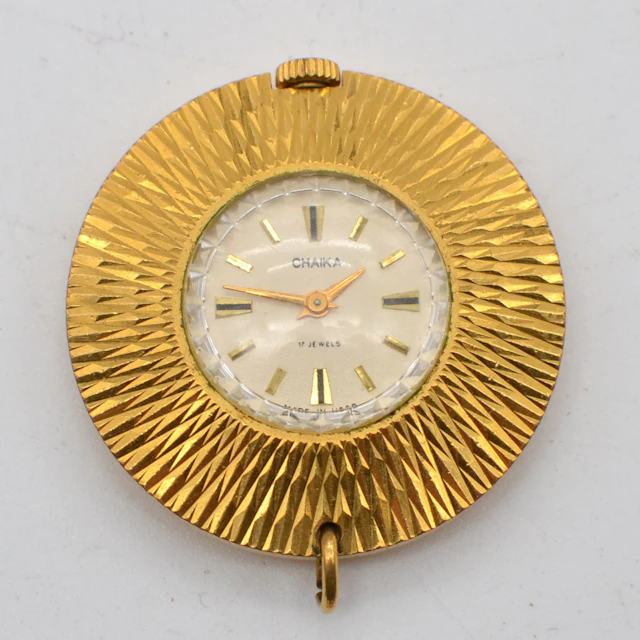 CHAIKA, UHR, 17 JEWELS, VERGOLDETES GEHÄUSE "AU5", STRUKTUROBERFLÄCHE