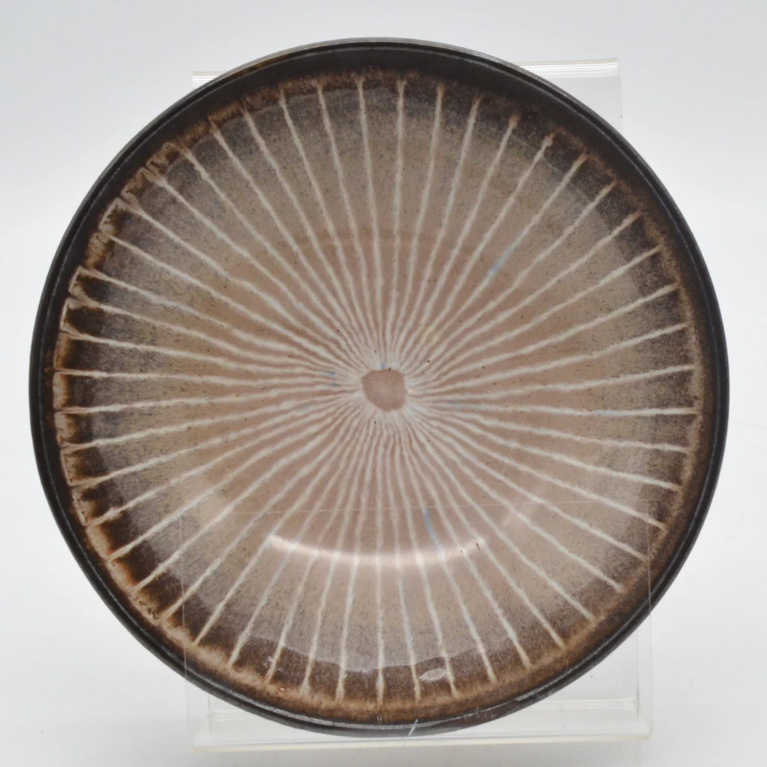 MONIKA MÄTZEL (1917-2010). STUDIOSCHALE, GESTREIFT, KERAMIK, UM 1960