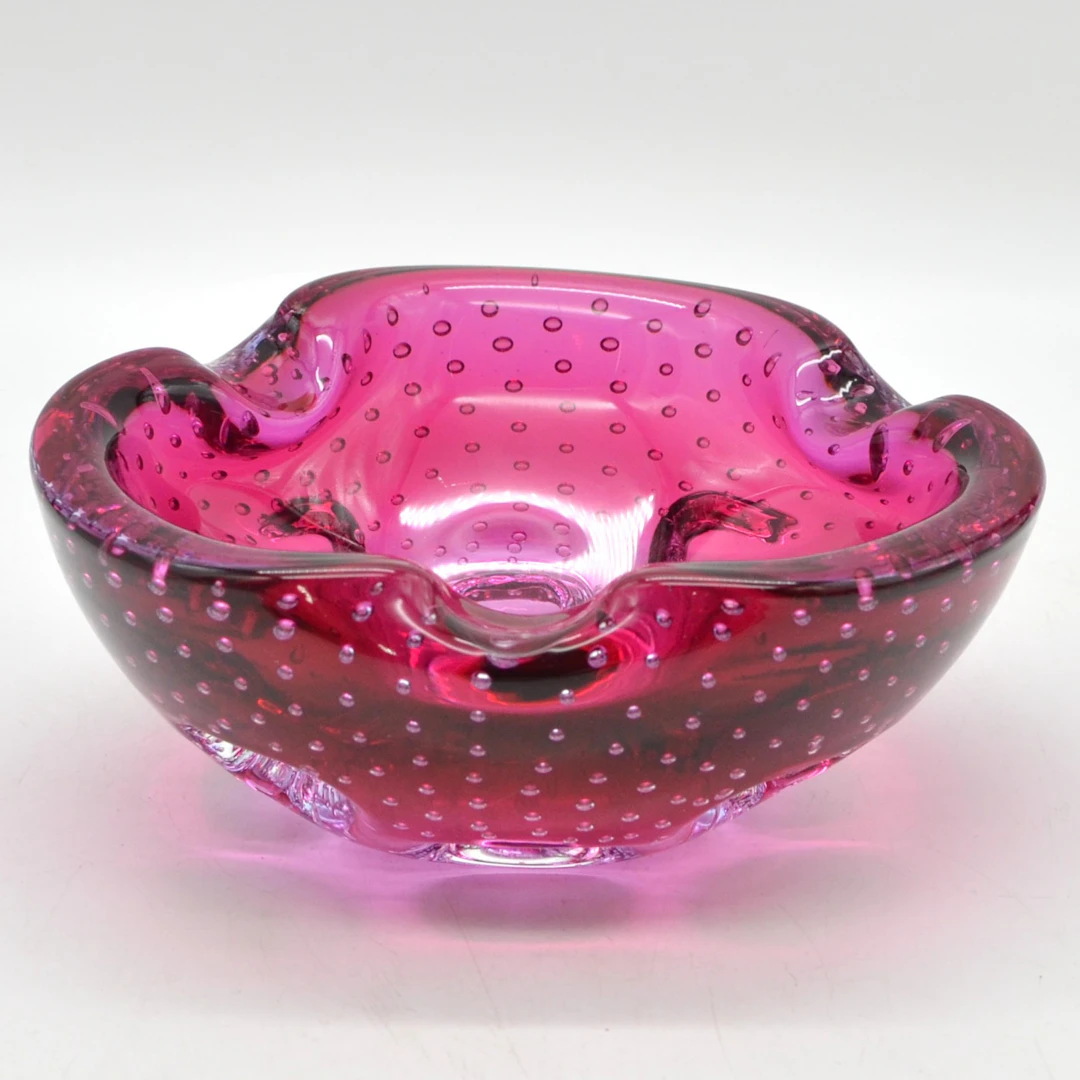 ARCHIMEDE SEGUSO. MURANO DESIGNERSCHALE, STUDIOGLAS, SOMMERSO, BULLICANTE