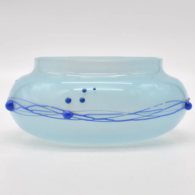 GLASHÜTTE FREIHERR VON POSCHINGER, JUGENDSTIL SCHALE, GLAS, UM 1900.