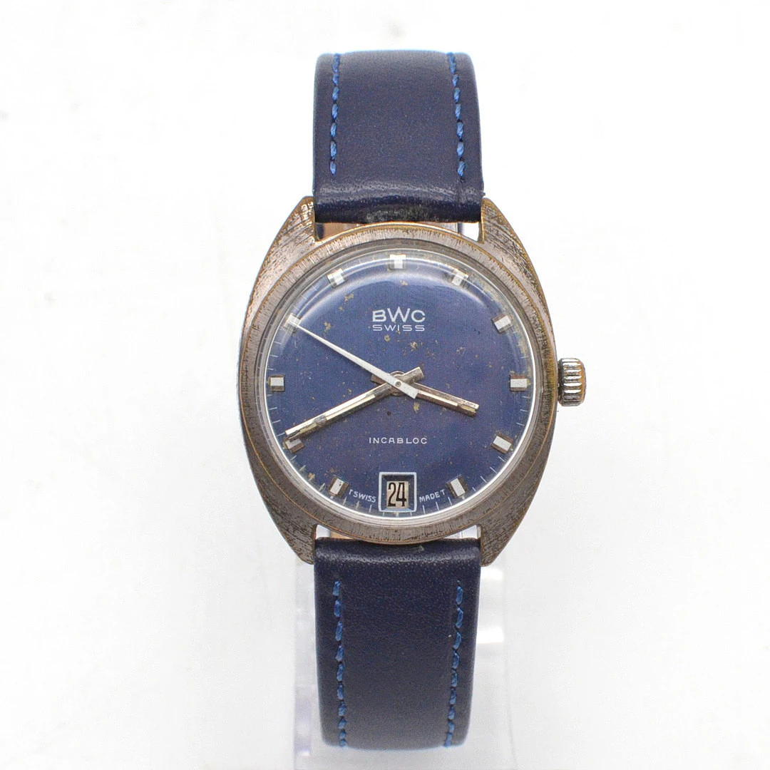 BWC SWISS INCABLOC, ARMBANDUHR, DAYDATE-ANZEIGE, Modell: 831002, HANDAUFZUG