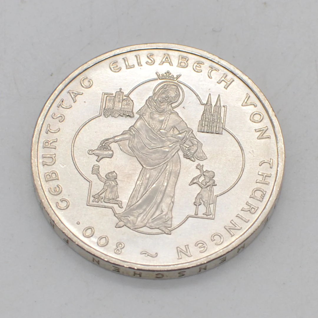 BRD DEUTSCHLAND GEDENKMÜNZE AUS SILBER, 10 EURO, 2007, 800. GEBURTSTAG