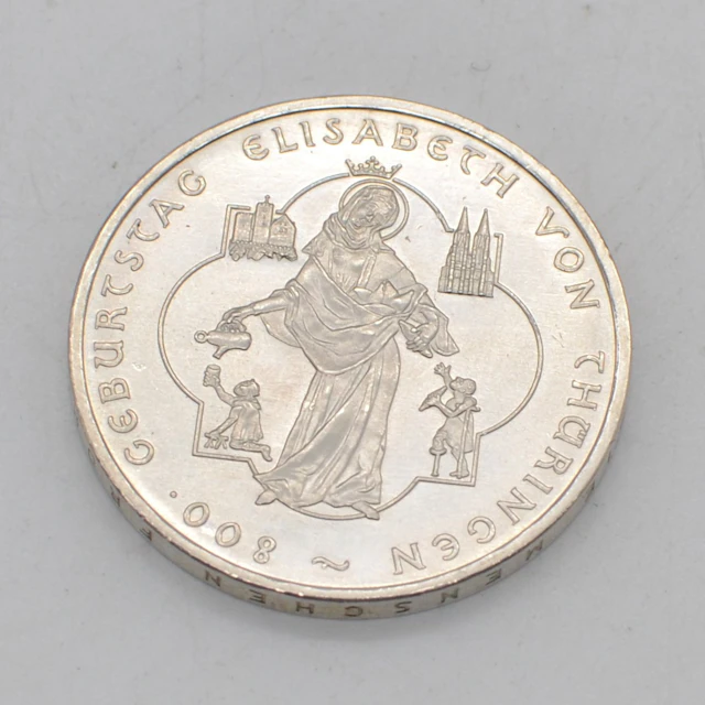 BRD DEUTSCHLAND GEDENKMÜNZE AUS SILBER, 10 EURO, 2007, 800. GEBURTSTAG