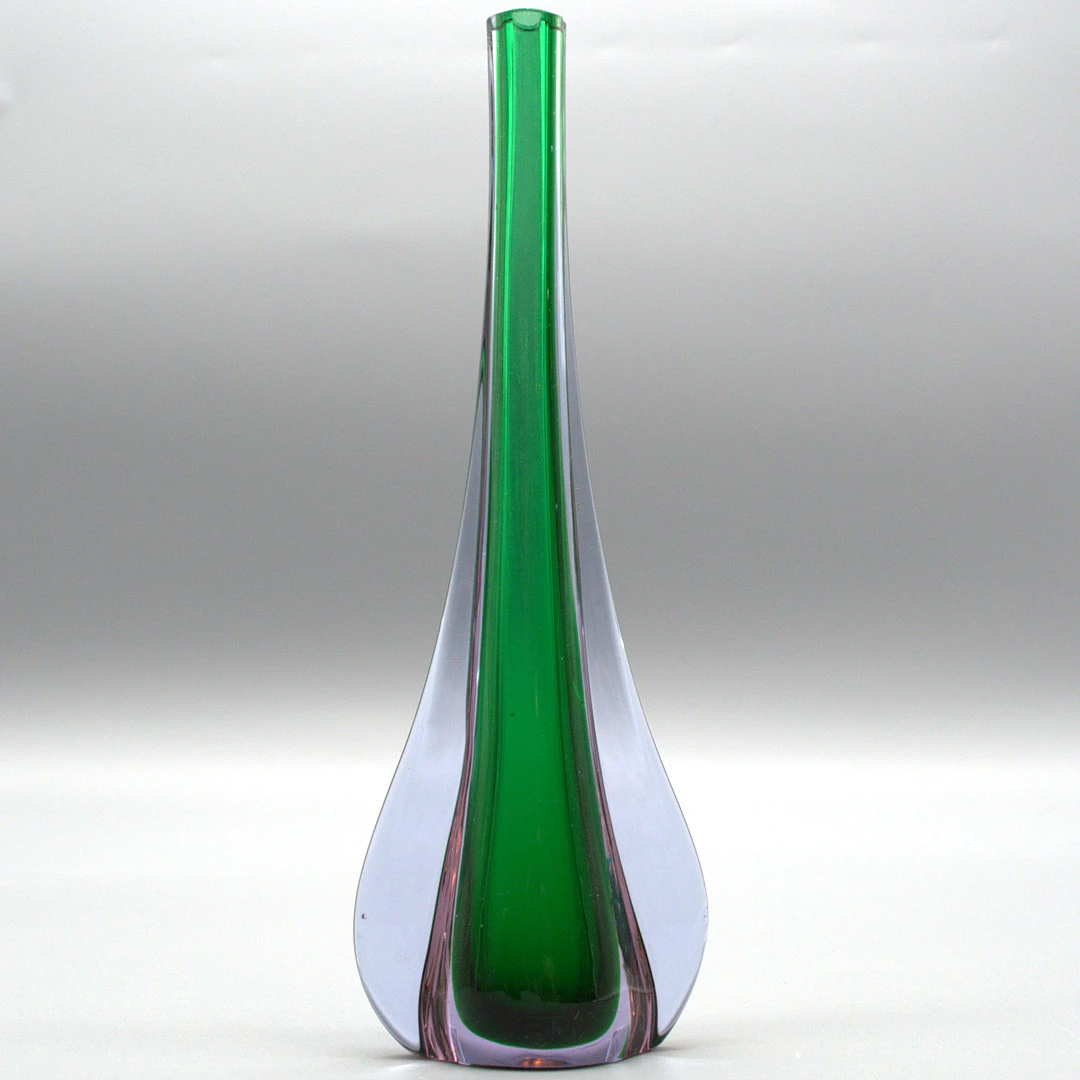 MURANO GLASVASE, SOMMERSO, ITALIEN, UM 1950.