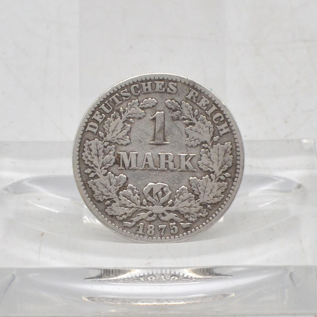 DEUTSCHES REICH, 1 MARK MÜNZE, GROSSER ADLER, AUS 1875 - G, ANTIKE