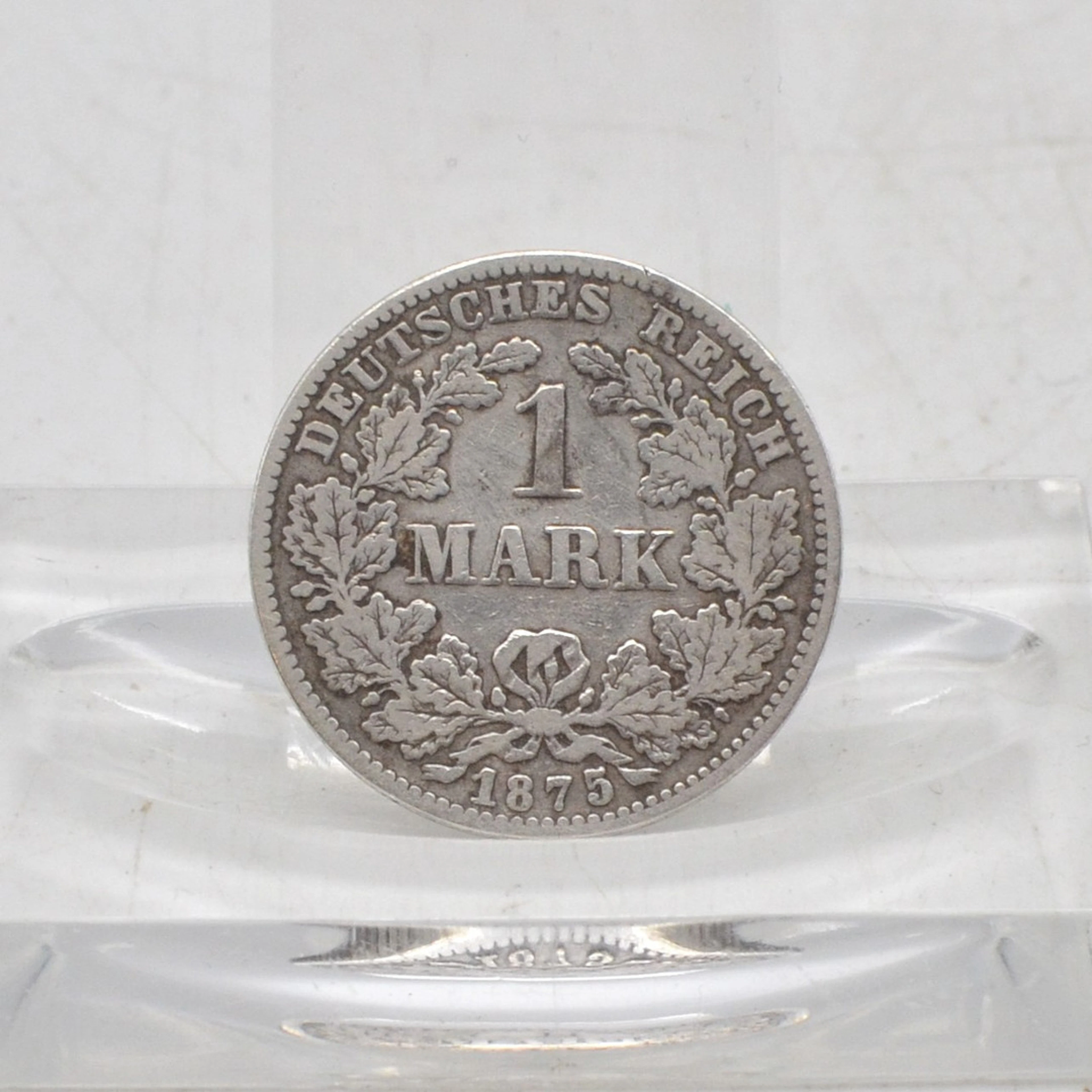 DEUTSCHES REICH, 1 MARK MÜNZE, GROSSER ADLER, AUS 1875 - G, ANTIKE
