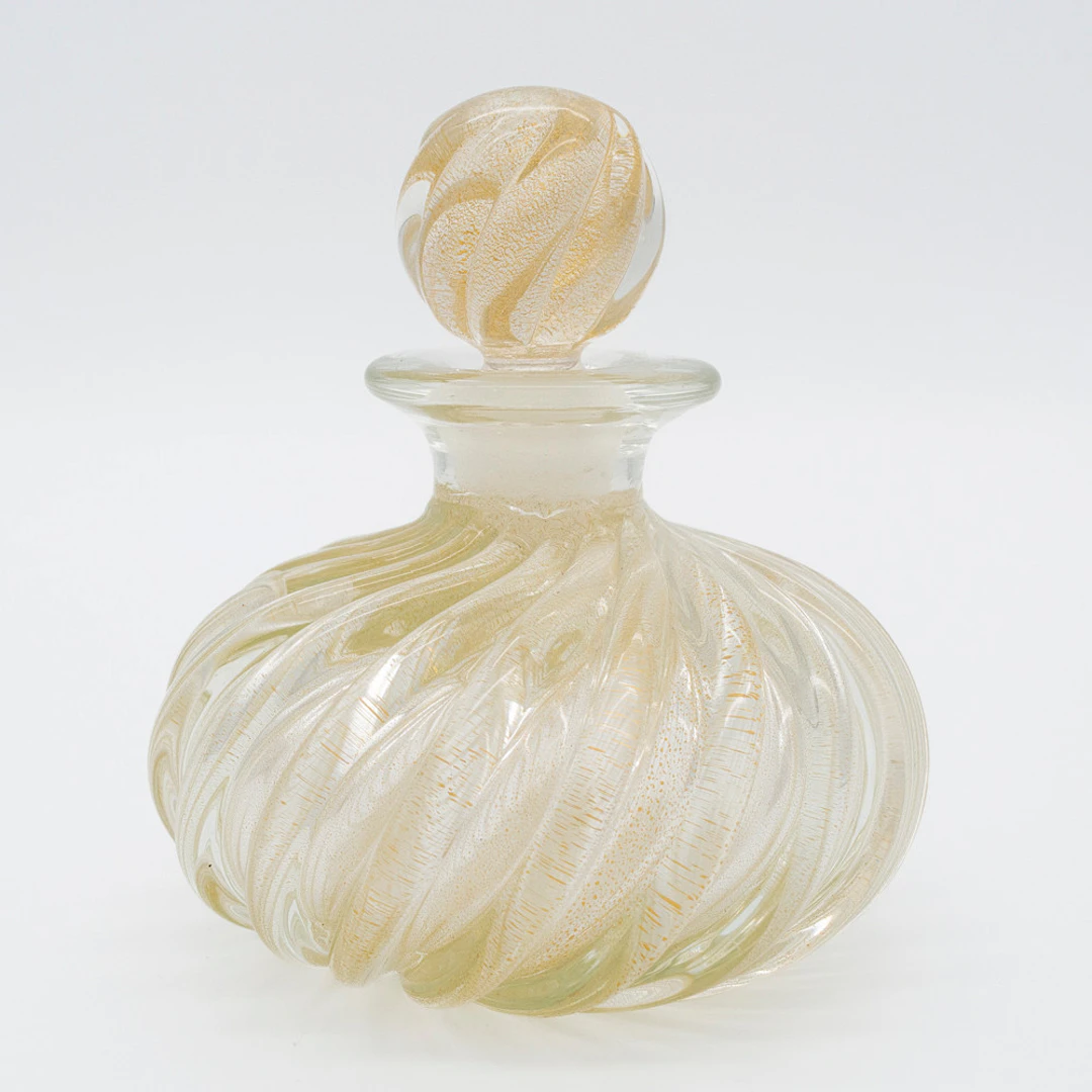 ARCHIMEDE SEGUSO. PARFUM FLACON, MURANOGLAS, FIRMA BAROVIER & TOSO
