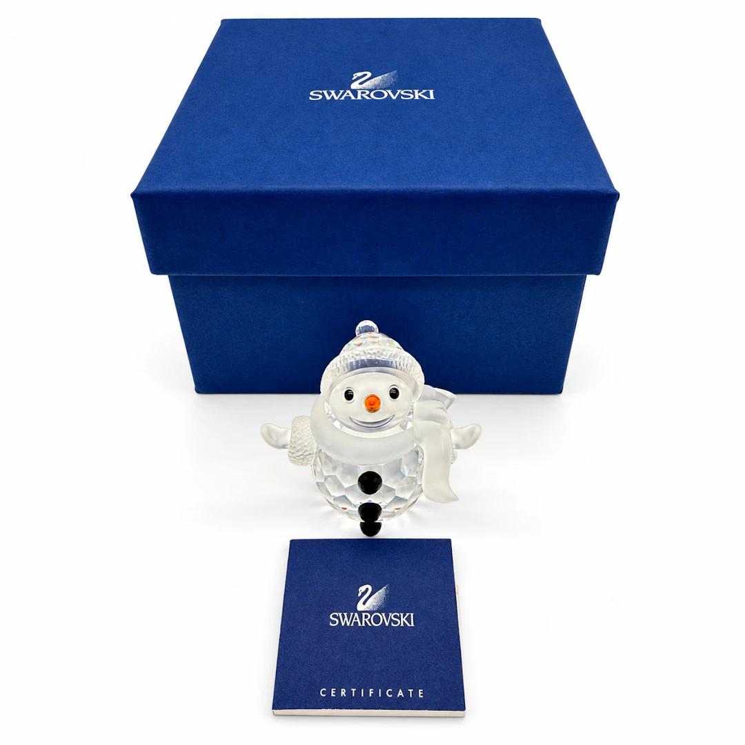 SWAROVSKI KRISTALLGLAS FIGUR OVP ORIGINALVERPACKUNG ZERTIFIKAT SCHNEEMANN