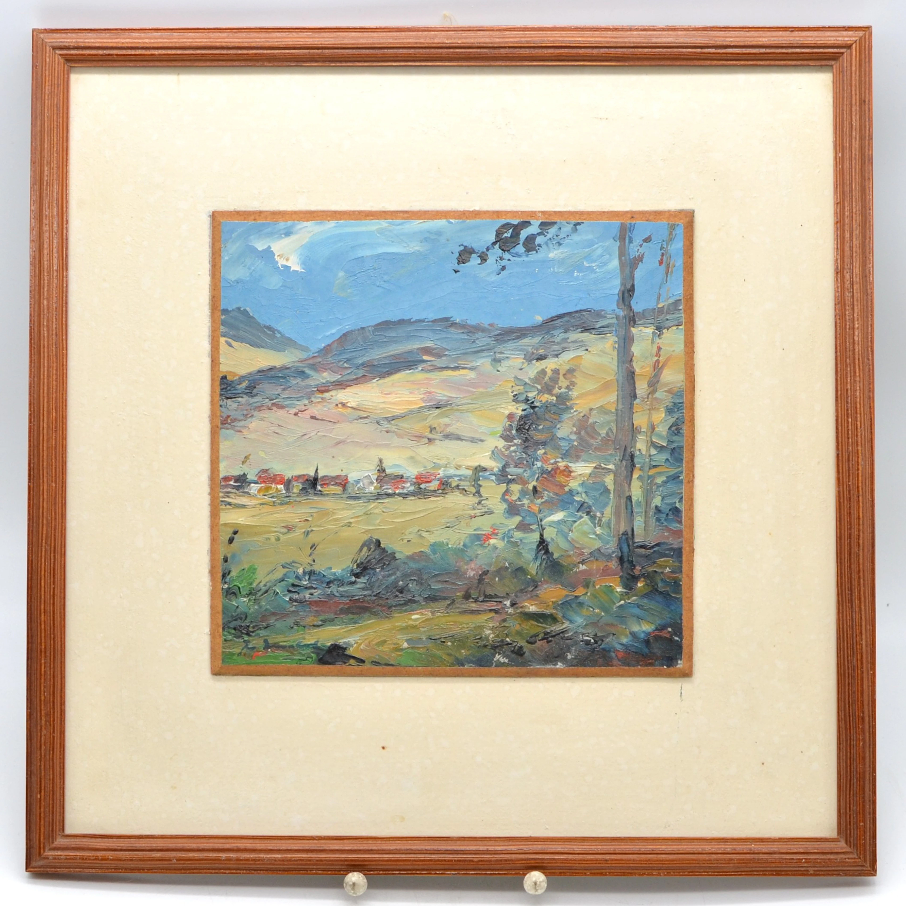 IMPRESSIONISTISCHES GEMÄLDE, PFÄLZER LANDSCHAFTSMOTIV, UNBEKANNTER