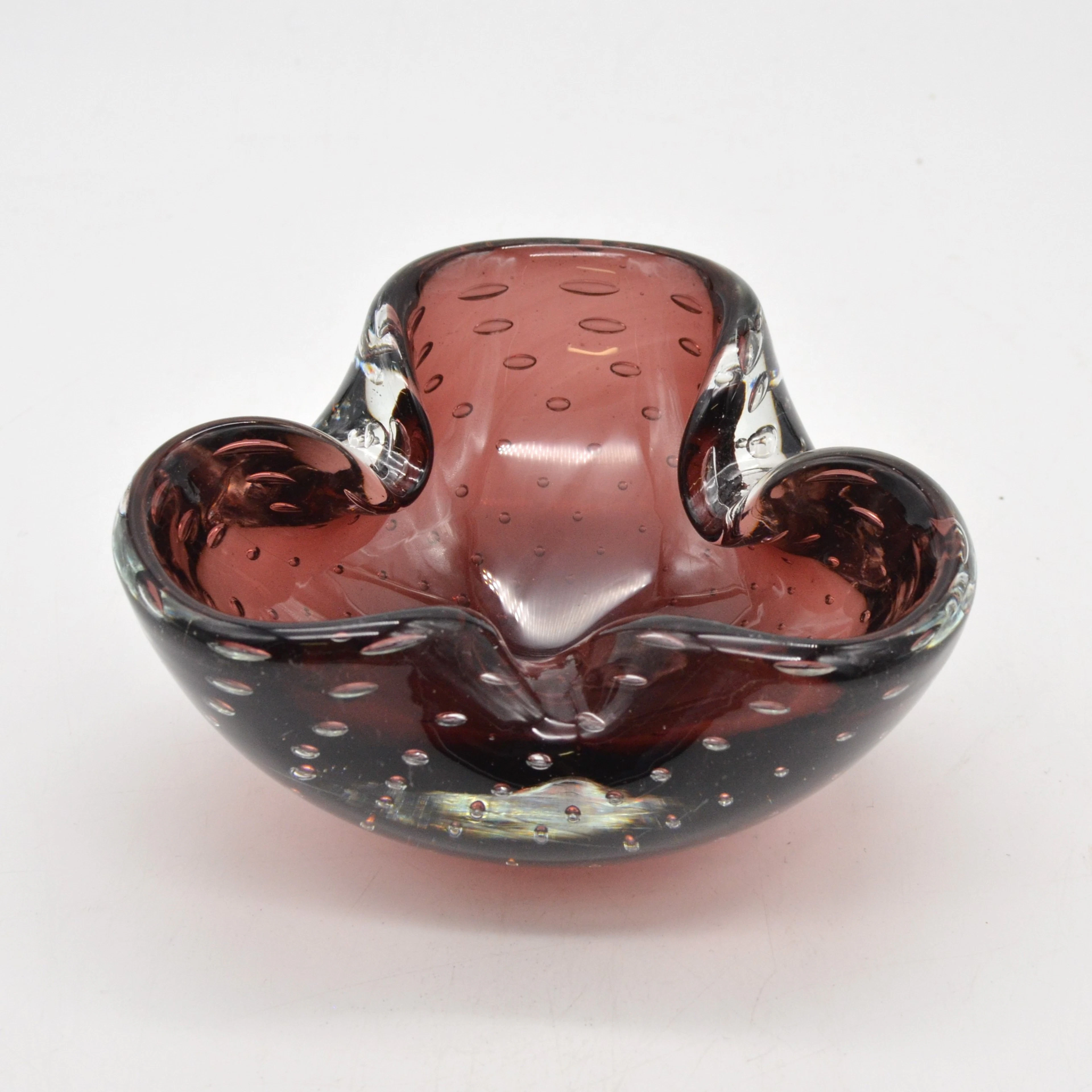 MURANO DESIGNER SCHALE, STUDIOGLAS, SOMMERSO UND BULLICANTE, ITALIEN