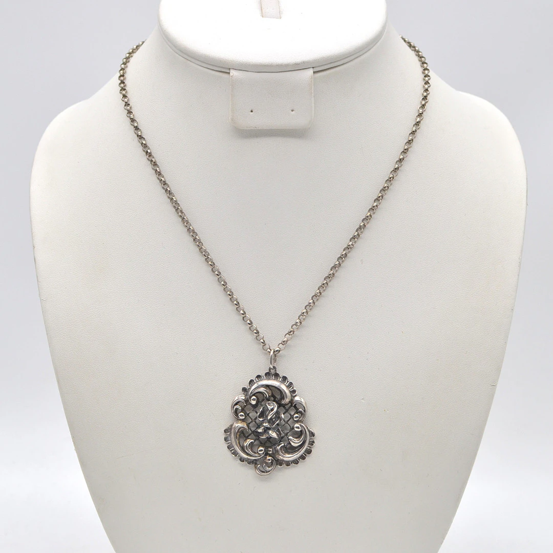 MEISTERPUNZE "RAS", TRACHTENSCHMUCK AUS SILBER, 800ER SILBER-ANHÄNGER