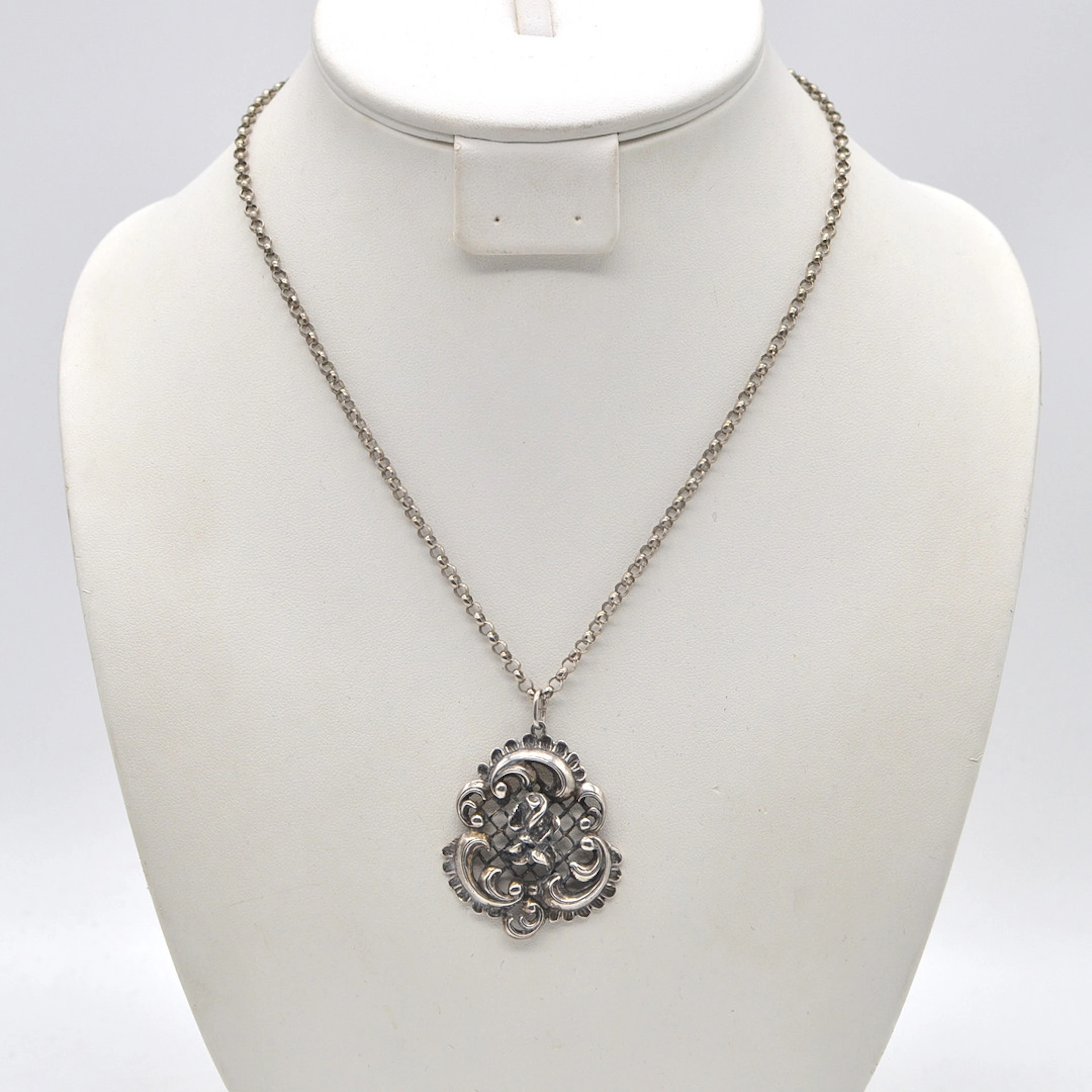 MEISTERPUNZE "RAS", TRACHTENSCHMUCK AUS SILBER, 800ER SILBER-ANHÄNGER
