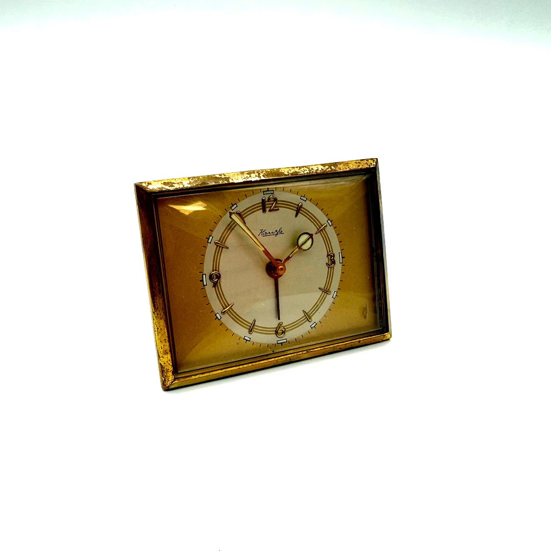KIENZLE TISCHUHR REISEWECKER 1950ER.