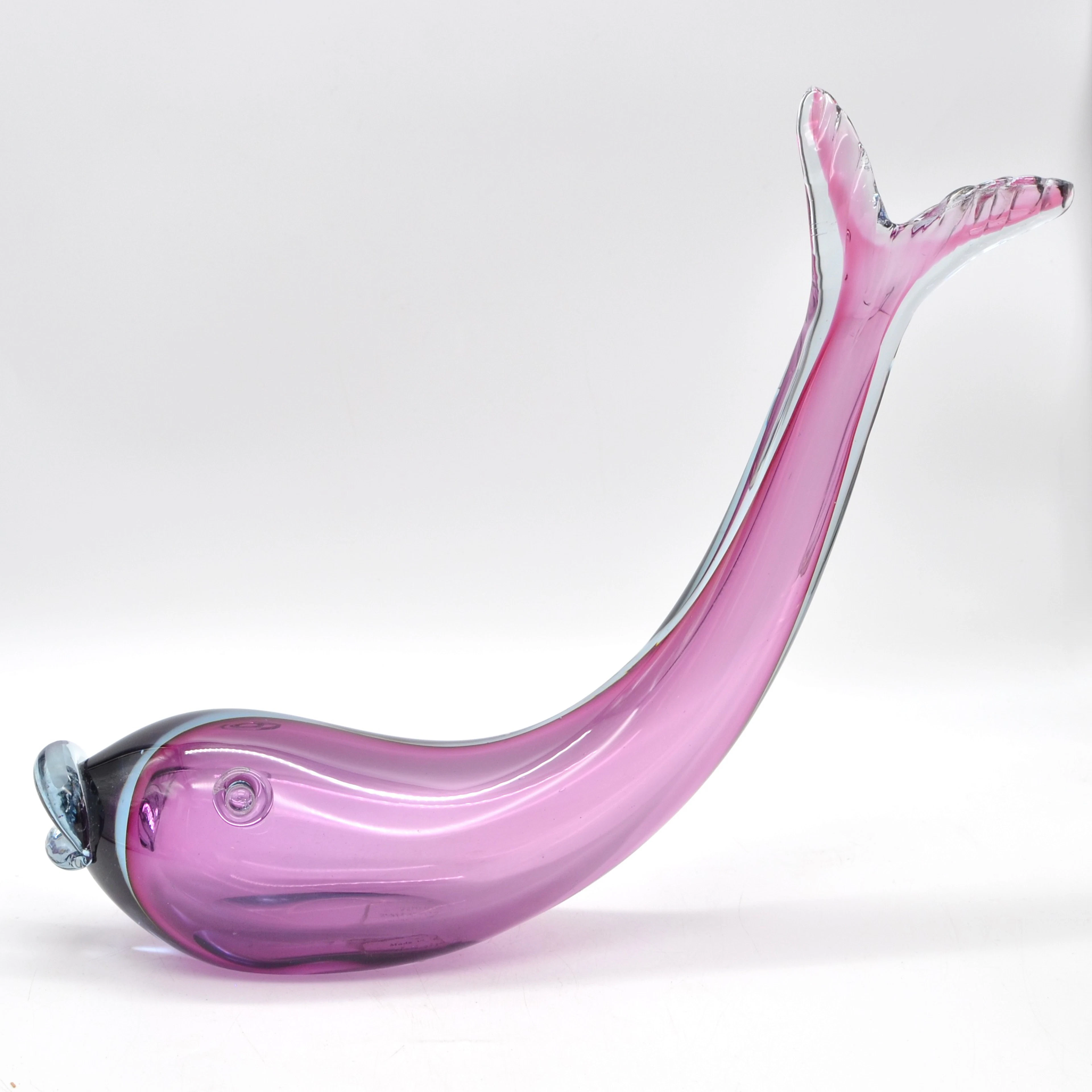 ARCHIMEDE SEGUSO. FÜR SALVIATI, MURANO DESIGNERSKULPTUR, FISCH, STUDIOGLAS