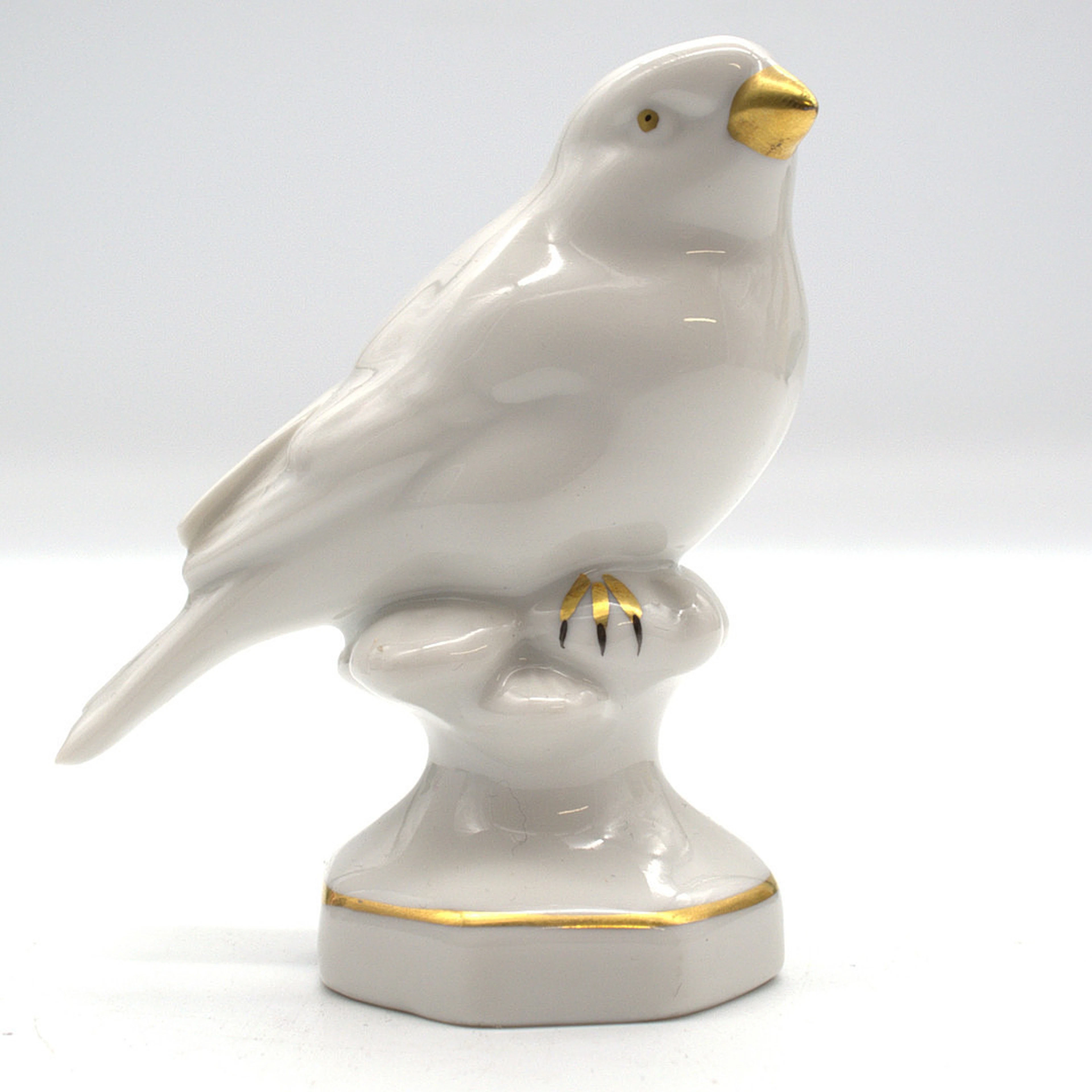 GEROLD PORZELLANVOGEL WEISS GOLD.