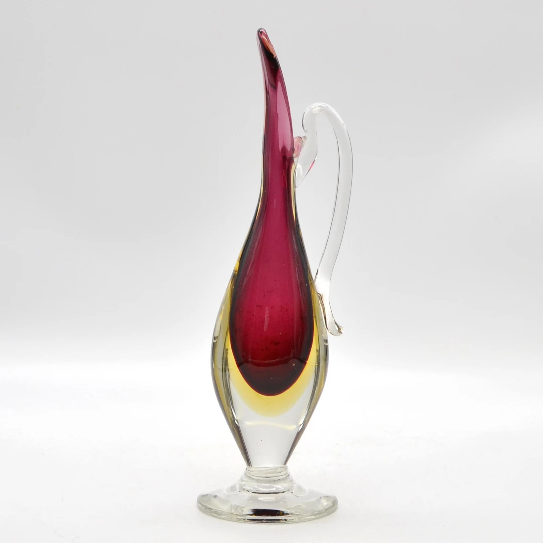 FLAVIO POLI. FÜR SEGUSO VETRI D'ARTE, MURANO DESIGNERKARAFFE, STUDIOGLAS