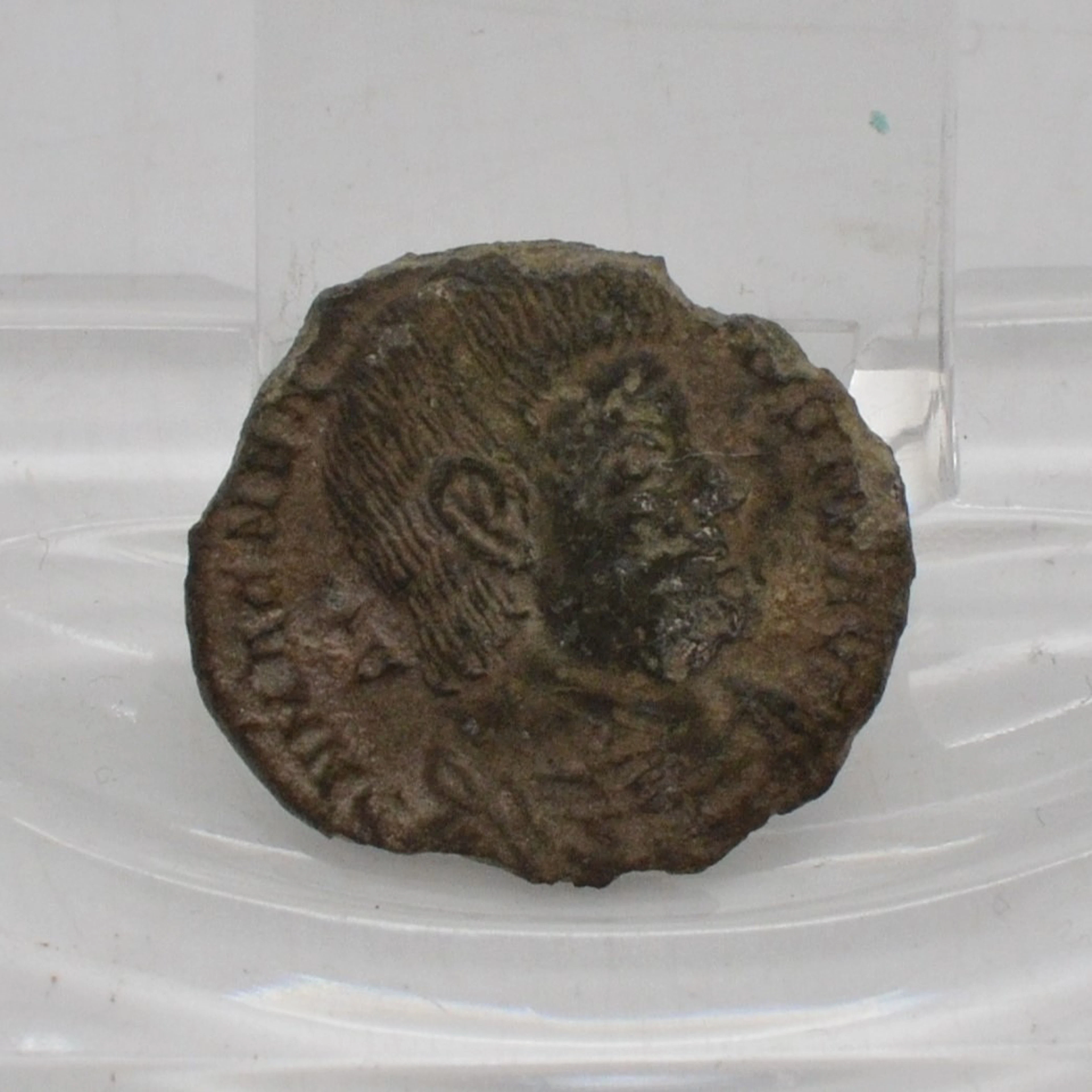 RÖMISCHE MÜNZE, MAGNETIUS 350-351 N. CHR., MIT MAGNETIUS ZU PFERDE