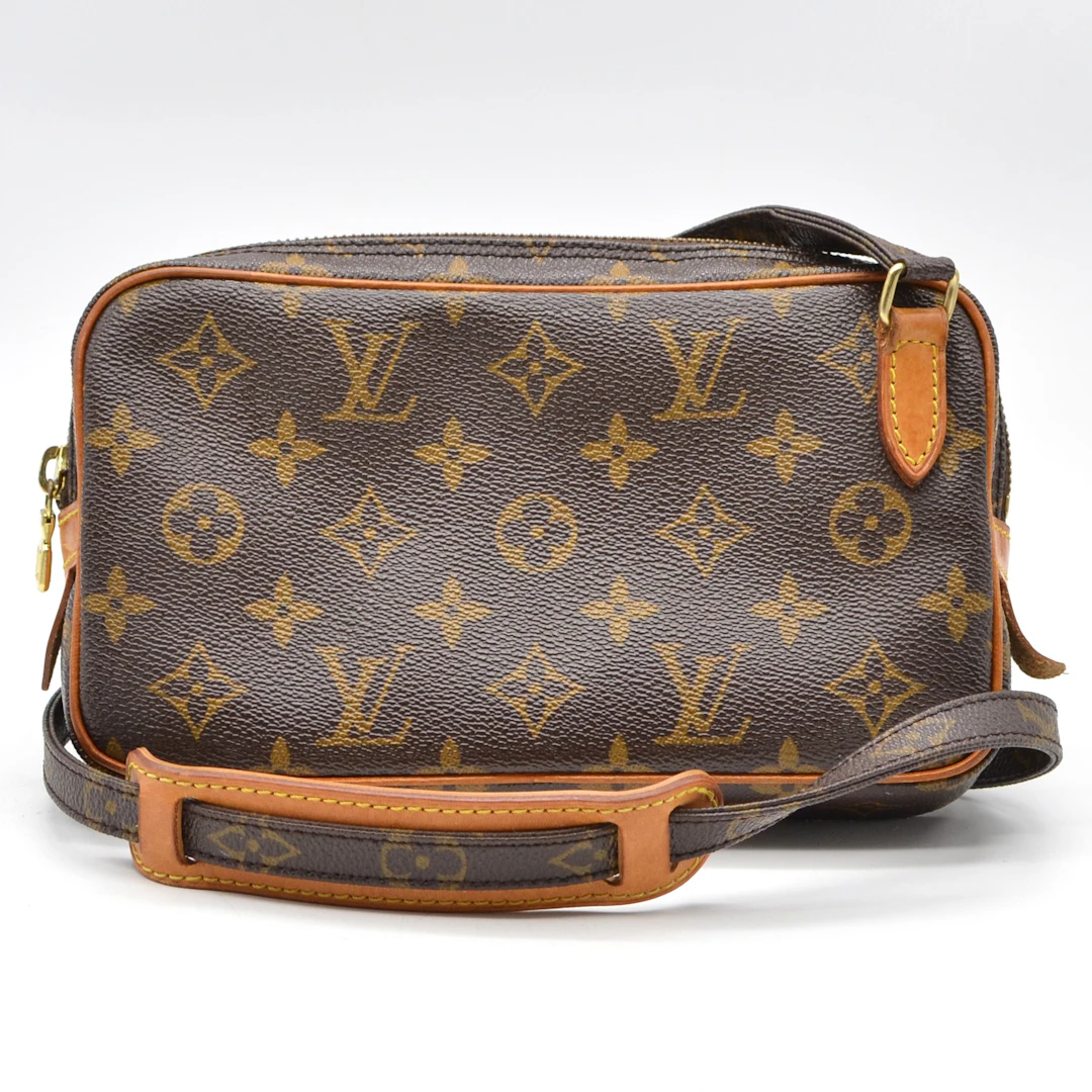 LOUIS VUITTON. VINTAGE UMHÄNGETASCHE "POCHETTE MARLY BANDOULIERE"