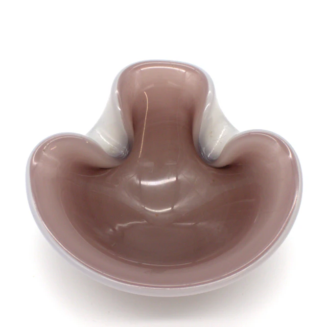 ACHIMEDE SEGUSO. VINTAGE MURANO GLASSCHALE MID CENTURY VON UM 1950-1960
