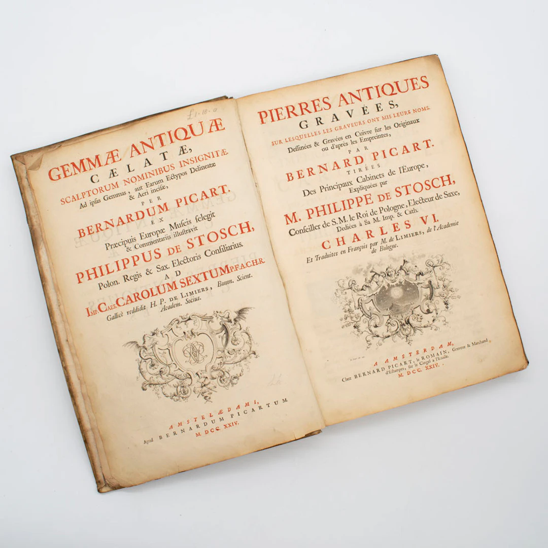BERNARD PICART UND M. PHILIPPE DE STOSCH, PIERRE ANTIQUES GRAVÉES
