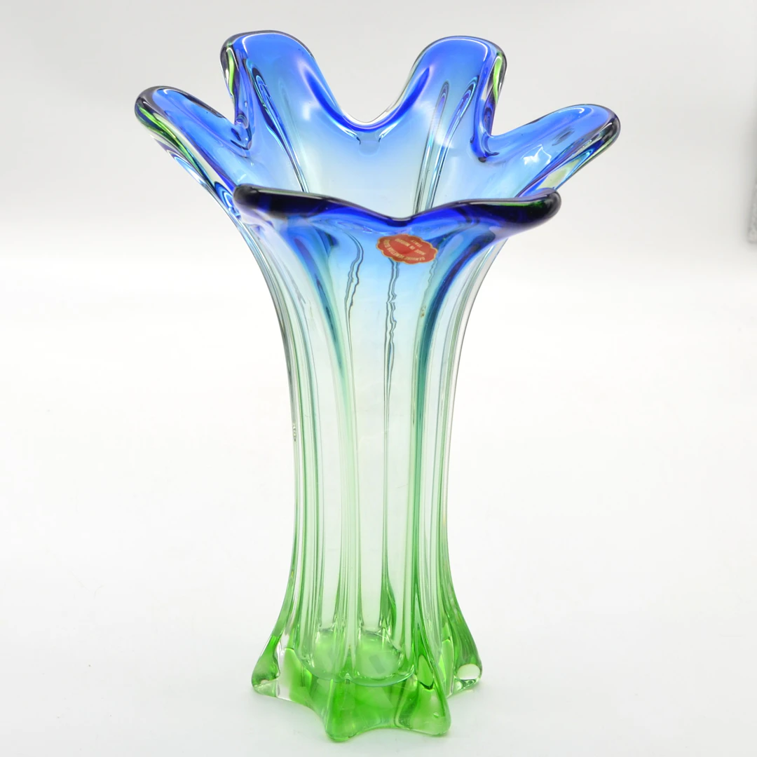 MURANO DESIGNERVASE, GENUINE VENETIAN GLASS, BLUMENFÖRMIG, FÜR STUDIOGLAS