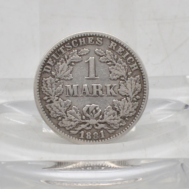 DEUTSCHES REICH, 1 MARK MÜNZE, GROSSER ADLER, AUS 1881 - G, ANTIKE