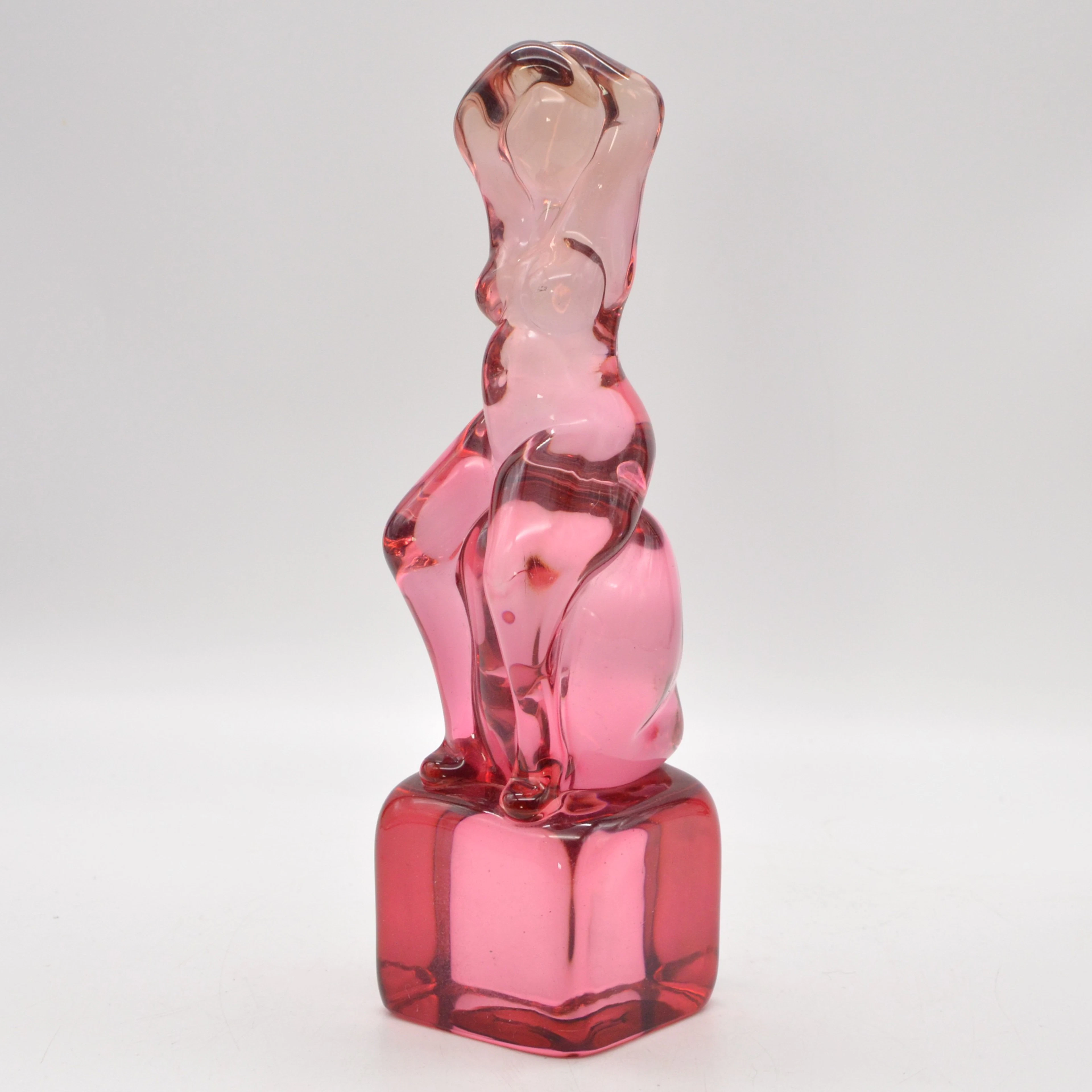 ERMANNO NASON (1928-2013). SITZENDE WEIBLICHE FIGUR, MURANO DESIGNERSKULPTUR