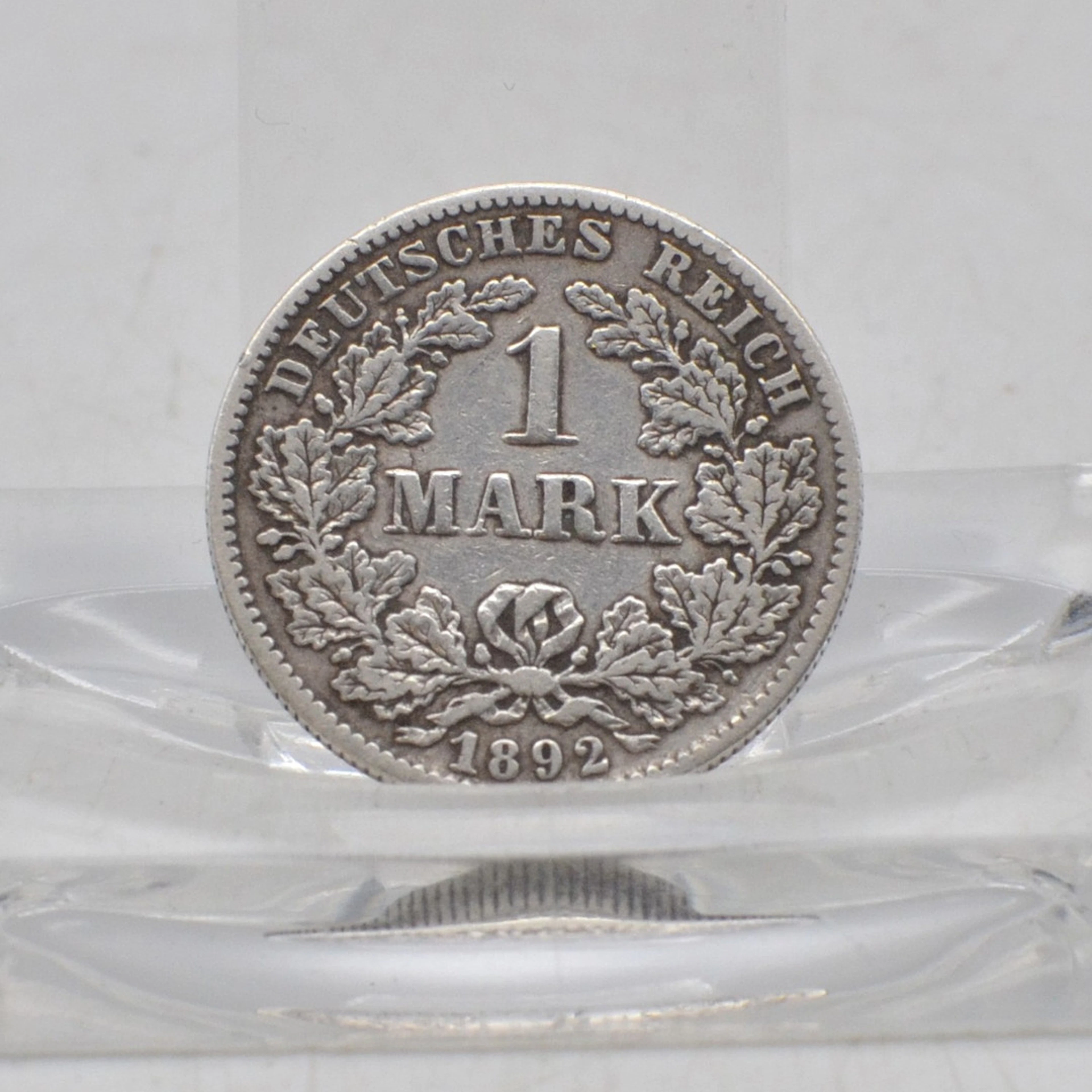 DEUTSCHES REICH, 1 MARK MÜNZE, GROSSER ADLER, AUS 1892 - F, ANTIKE