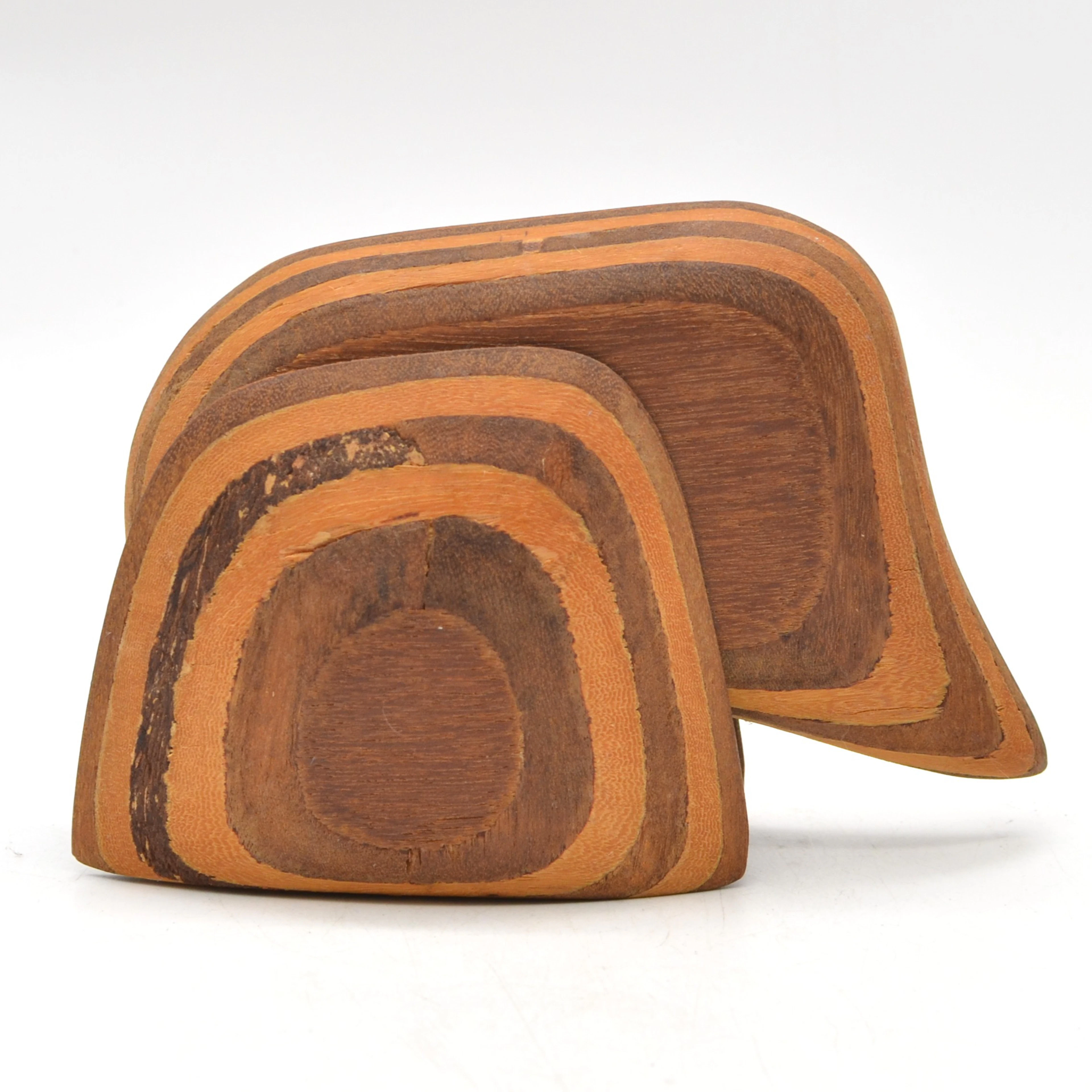 ELKE PALEIT (1950). ABSTRAKTER ELEFANT, HOLZSKULPTUR, MULTIPLEX-SCHICHTHOLZ