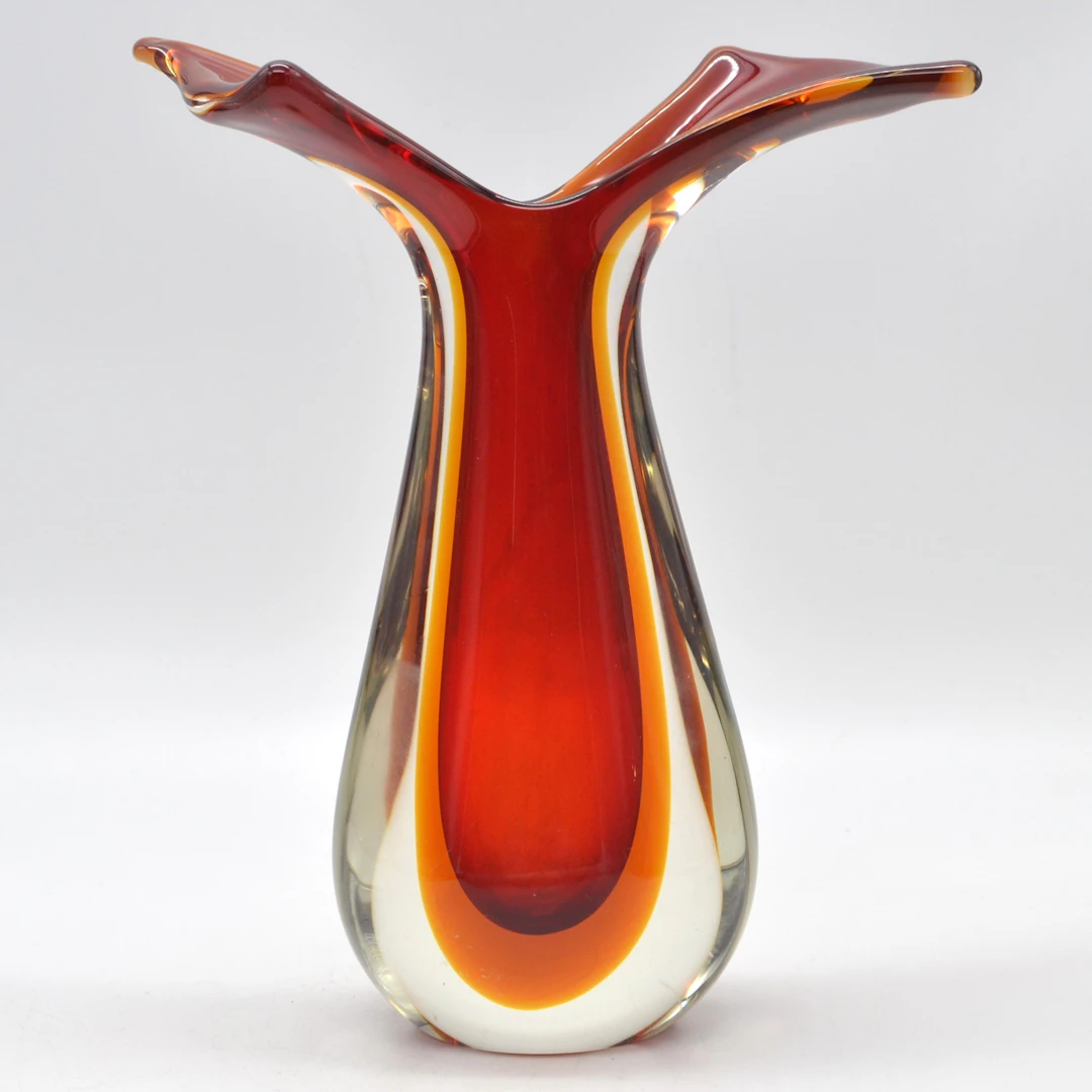 FLAVIO POLI. FÜR SEGUSO VETRI D'ART, MURANO DESIGNERVASE, MEHRFACHES